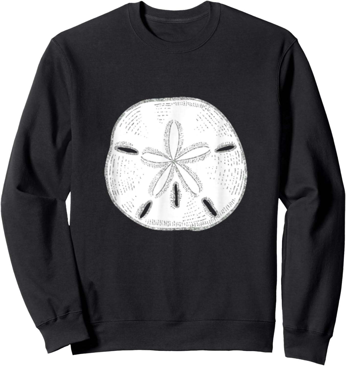 Sea Shells and Silver Sand Dollar Sweatshirt - Sweatshirt | Black