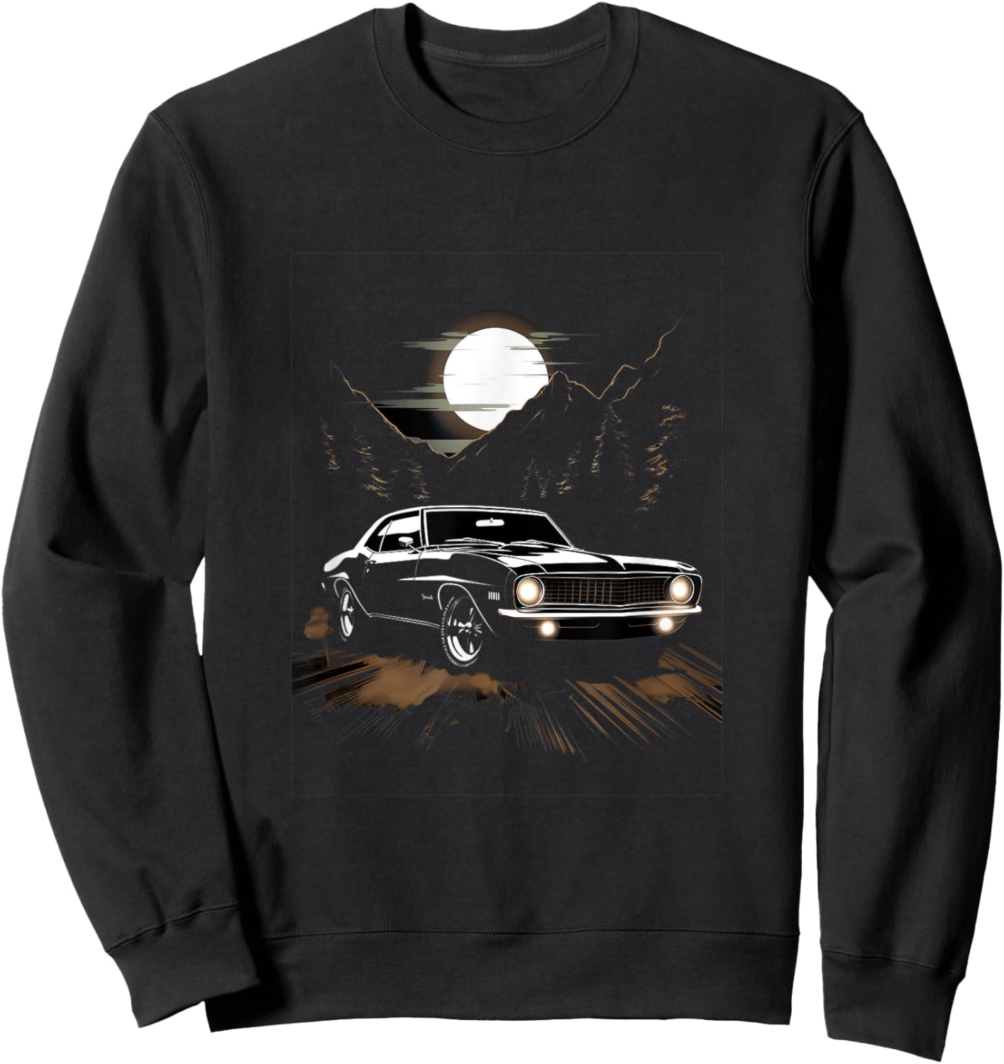 Muscle Car Classic Car Vintage Sweatshirt - Sweatshirt | Black