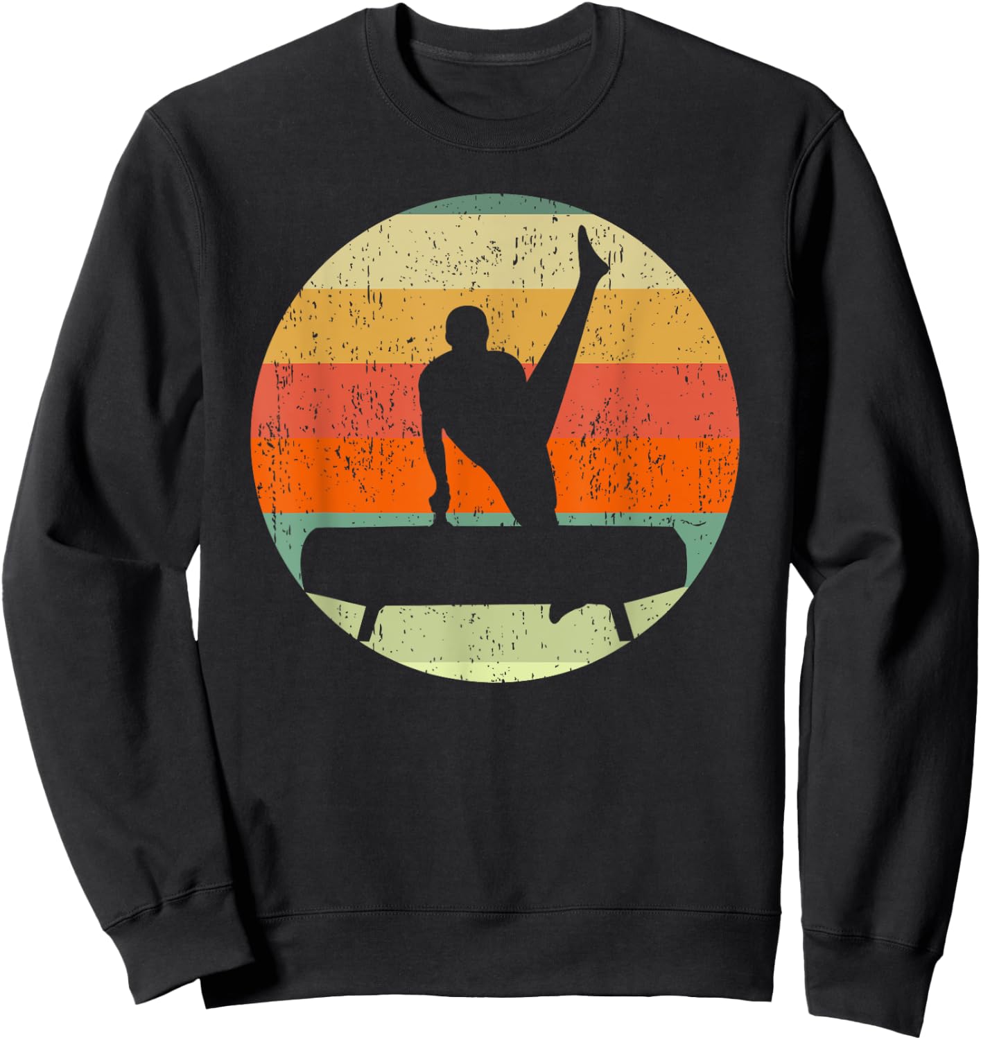 Gymnastics Boys Team Sunset Gymnast Sweatshirt - Sweatshirt | Black