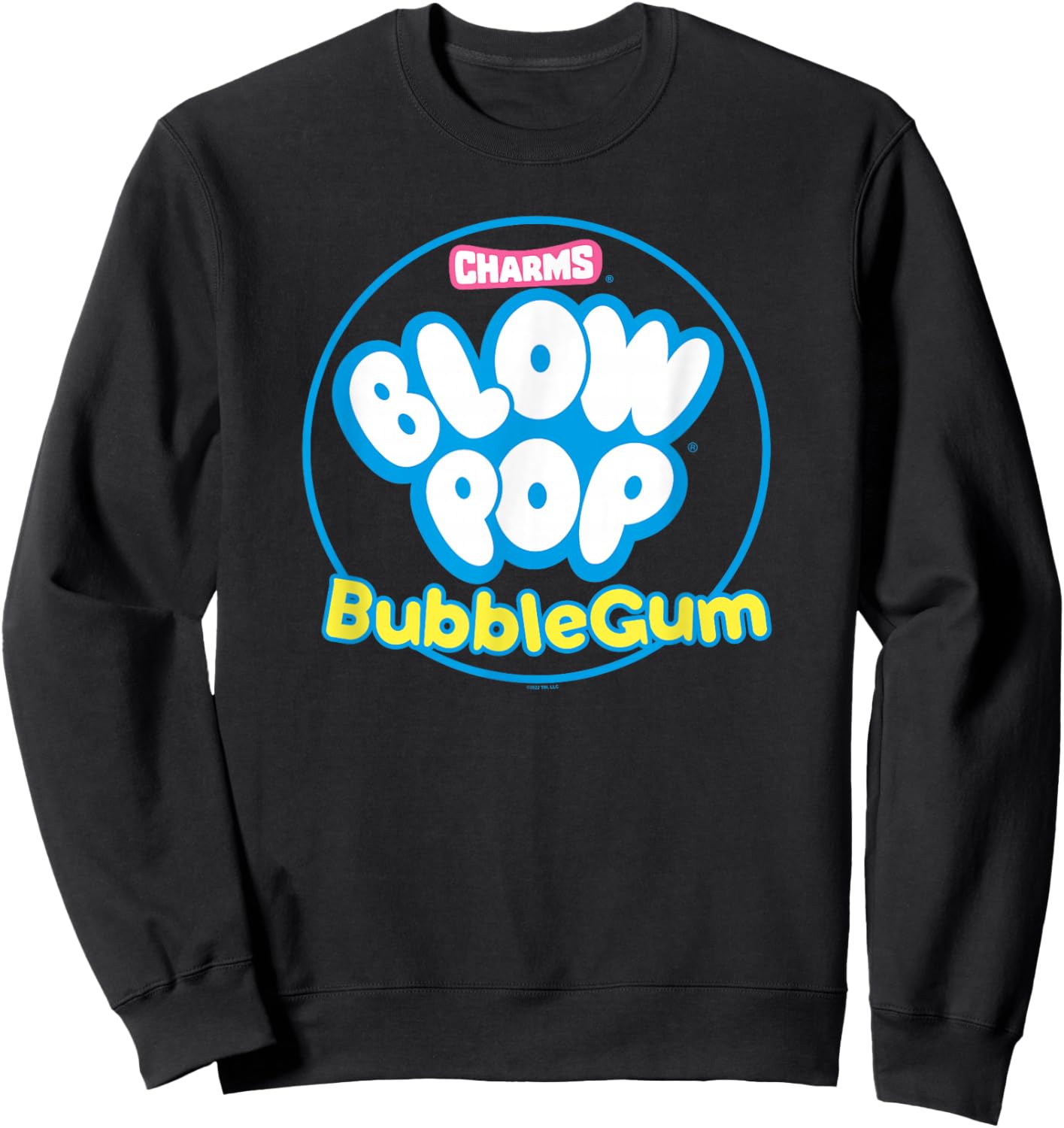 Charms Blow Pop Bubble Gum Circle Logo V-2 Sweatshirt - Sweatshirt | Black