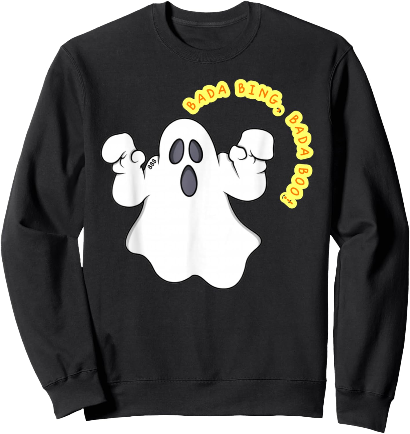 Halloween ghost bada bing, bada boo! 888 christinanicci.live Sweatshirt - Sweatshirt | Black