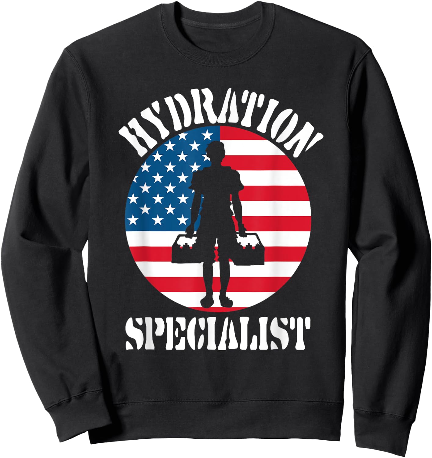Hydration Specialist Team Manager Football Hydrated Waterboy Sweatshirt - Sweatshirt | Black