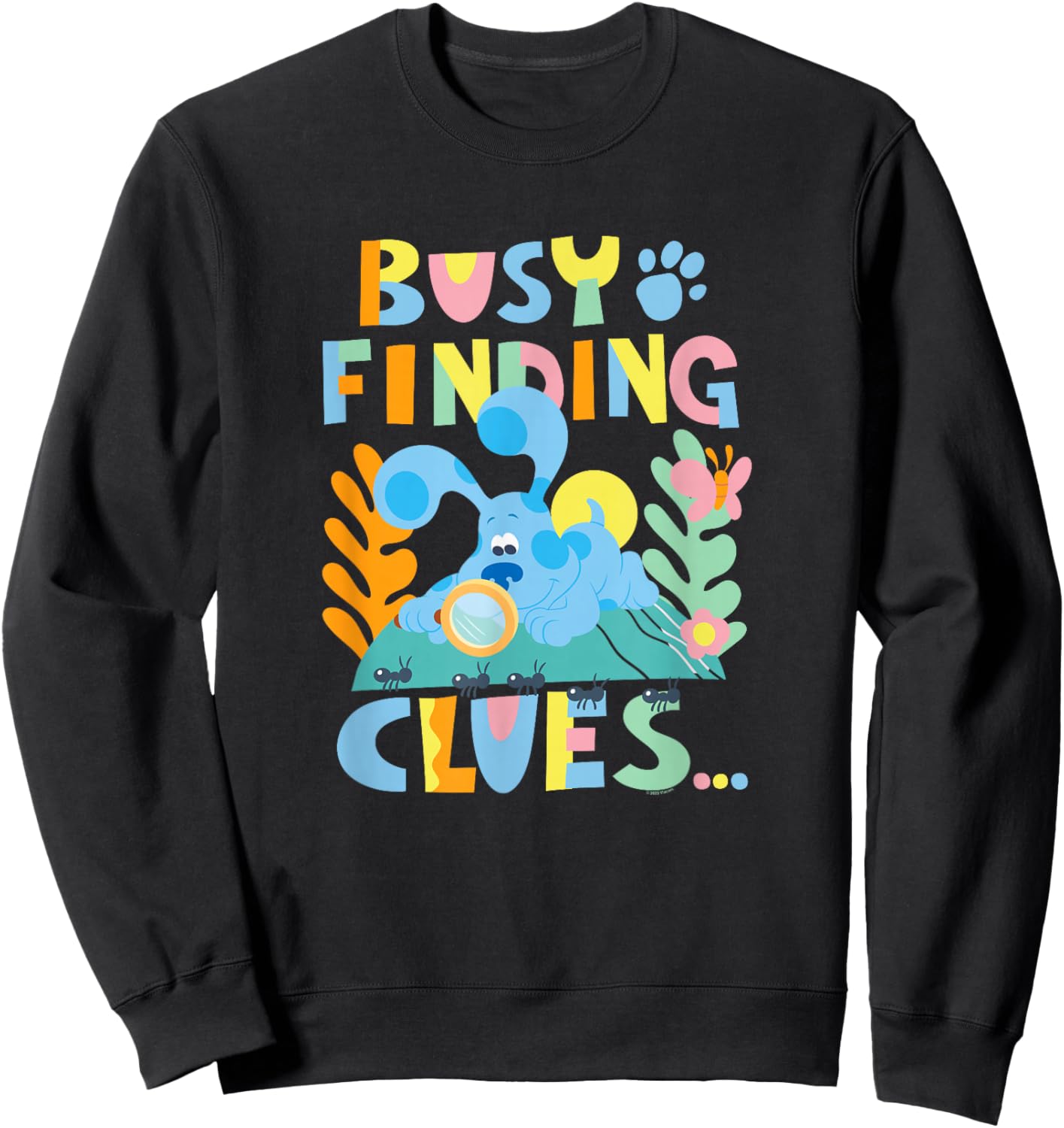 Blue's Clues & You Busy Finding Clues Ant Nature Explorer Sweatshirt - Sweatshirt | Black