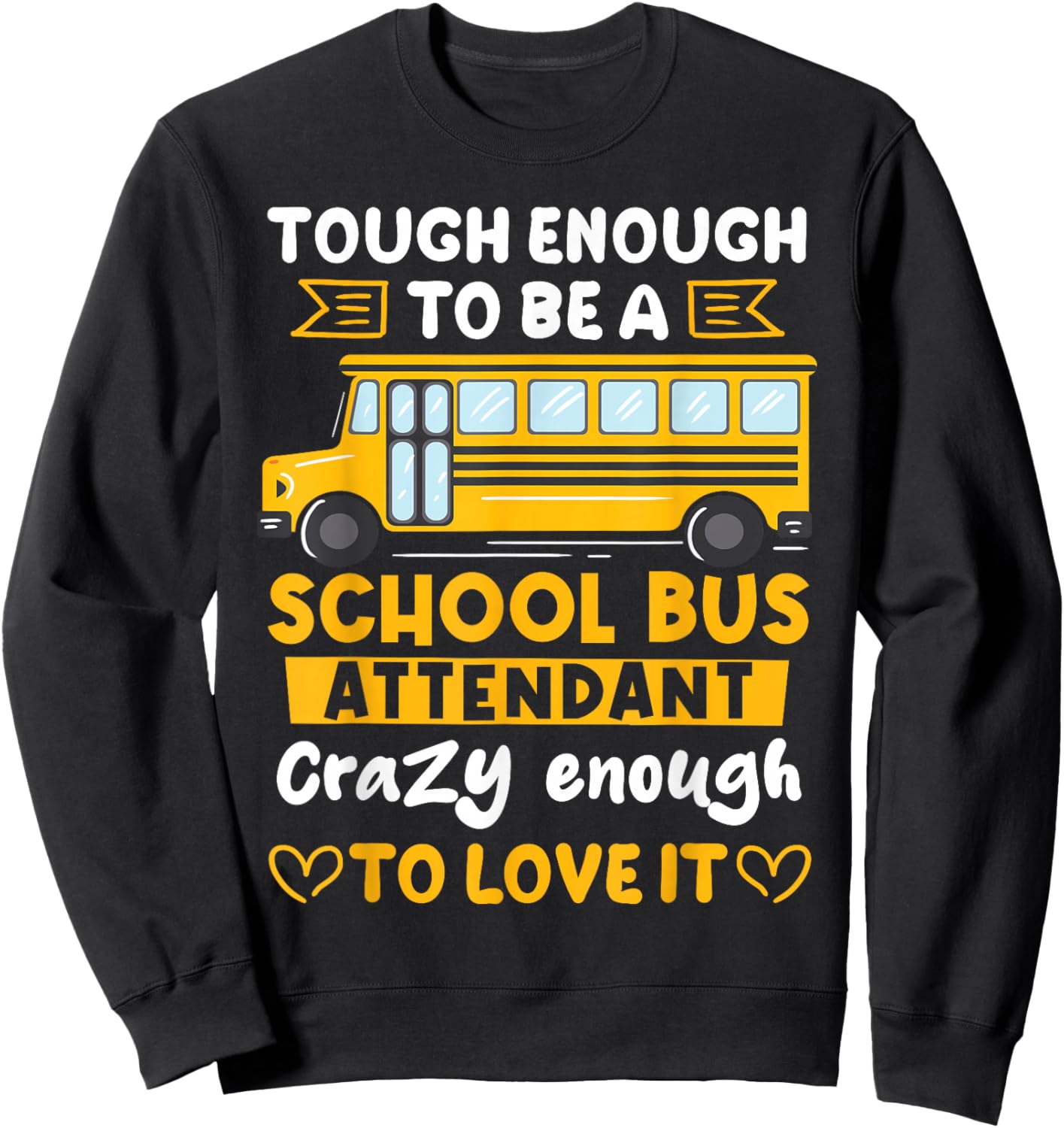 School Bus Monitor Bus Companion Student Transport Sweatshirt - Sweatshirt | Black