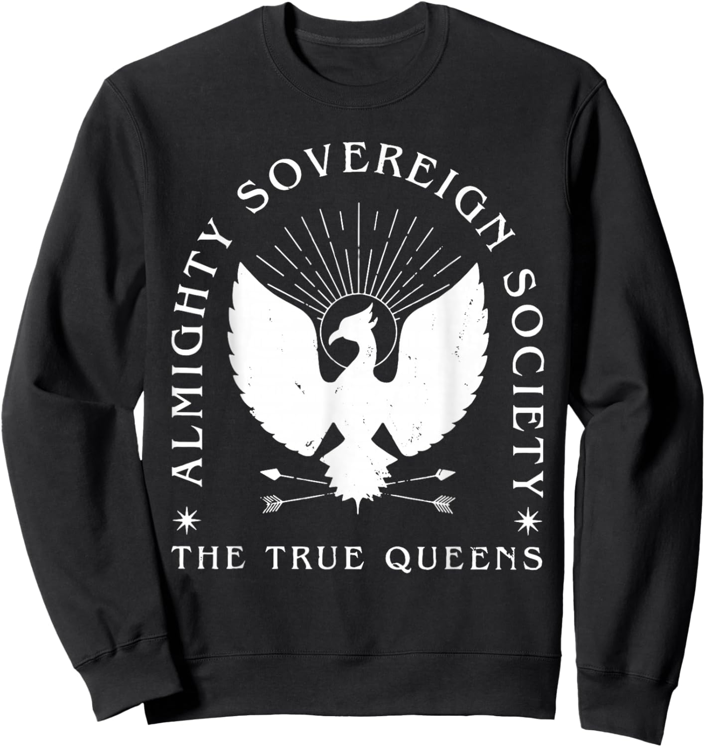Almighty Sovereign Society | Zodiac Academy Geraldine Grus Sweatshirt - Sweatshirt | Black