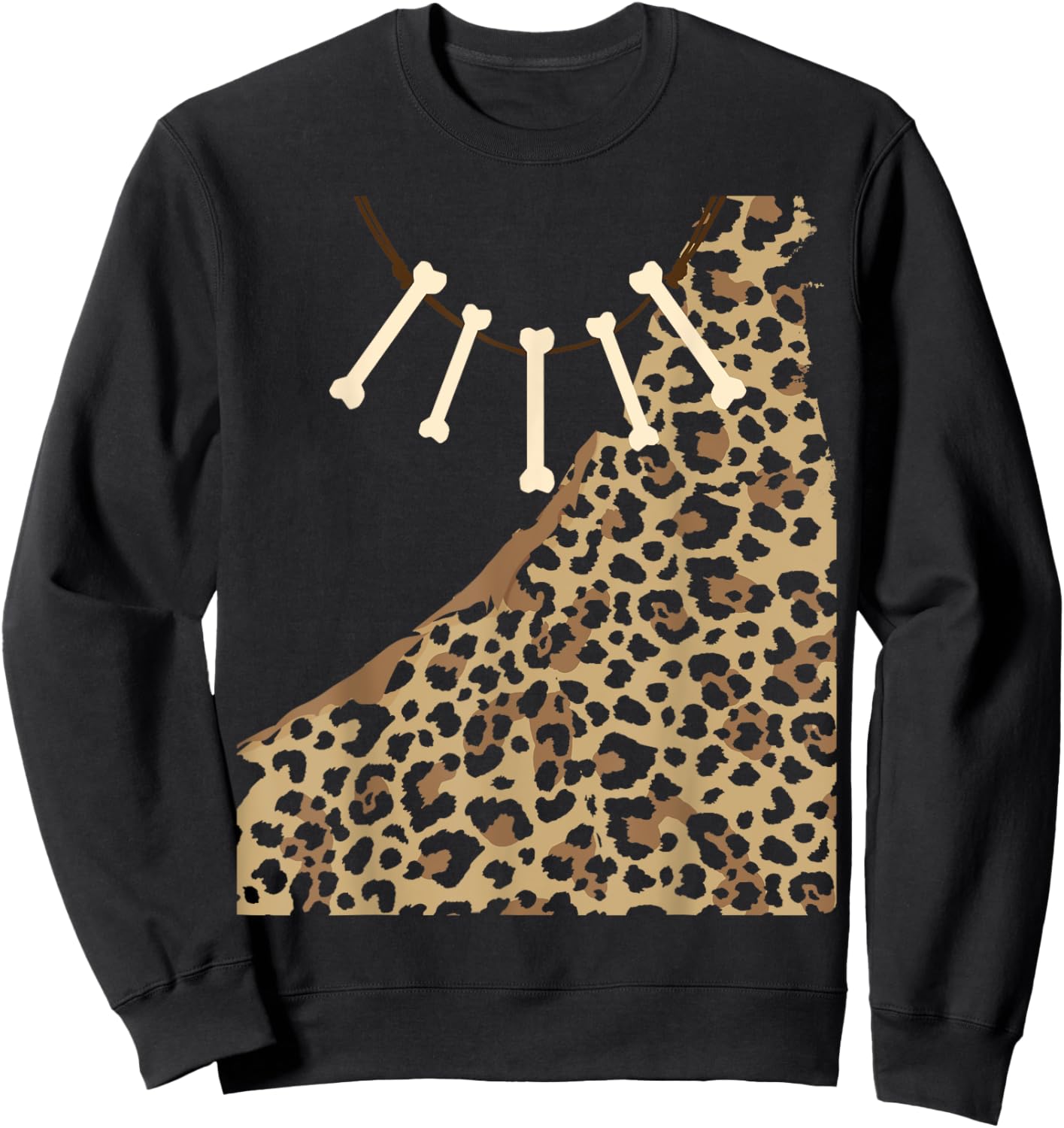 Caveman Costume Cosplay Cave Diving Hiker Explorer Sweatshirt - Sweatshirt | Black