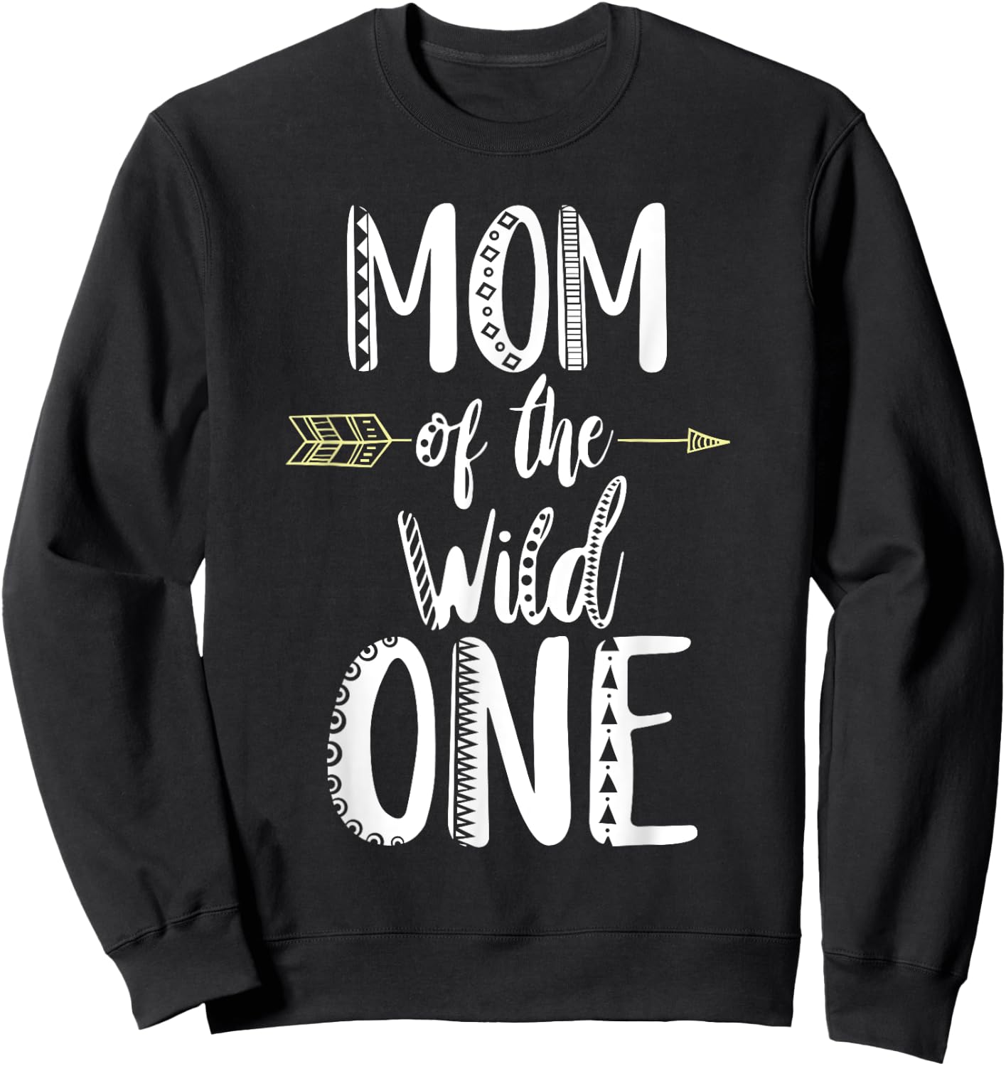 Mom Of The Wild One Shirt Sweatshirt - Sweatshirt | Black