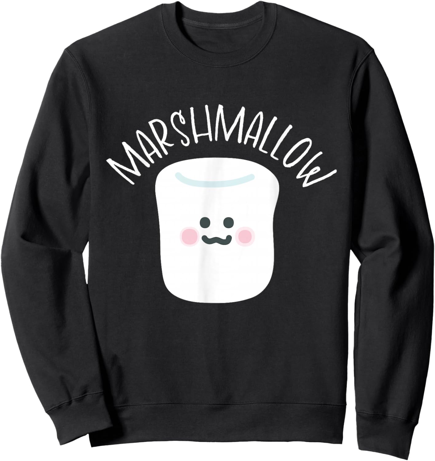 Marshmallow Kawaii Sweatshirt - Sweatshirt | Black