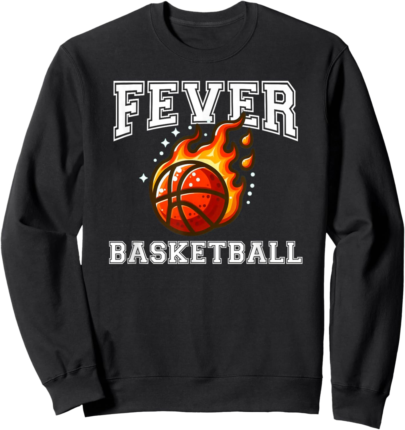 Basketball Fever Vintage Sweatshirt - Sweatshirt | Black
