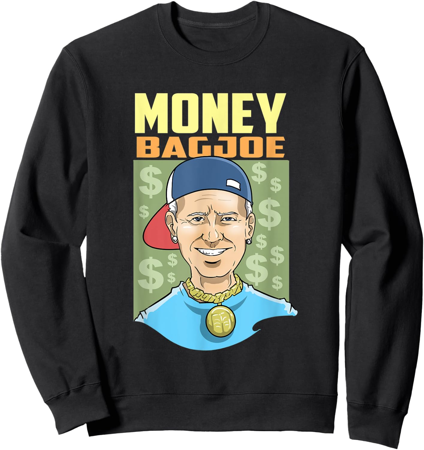 Moneybag joe biden where that stimulus stimmy check at Sweatshirt - Sweatshirt | Black