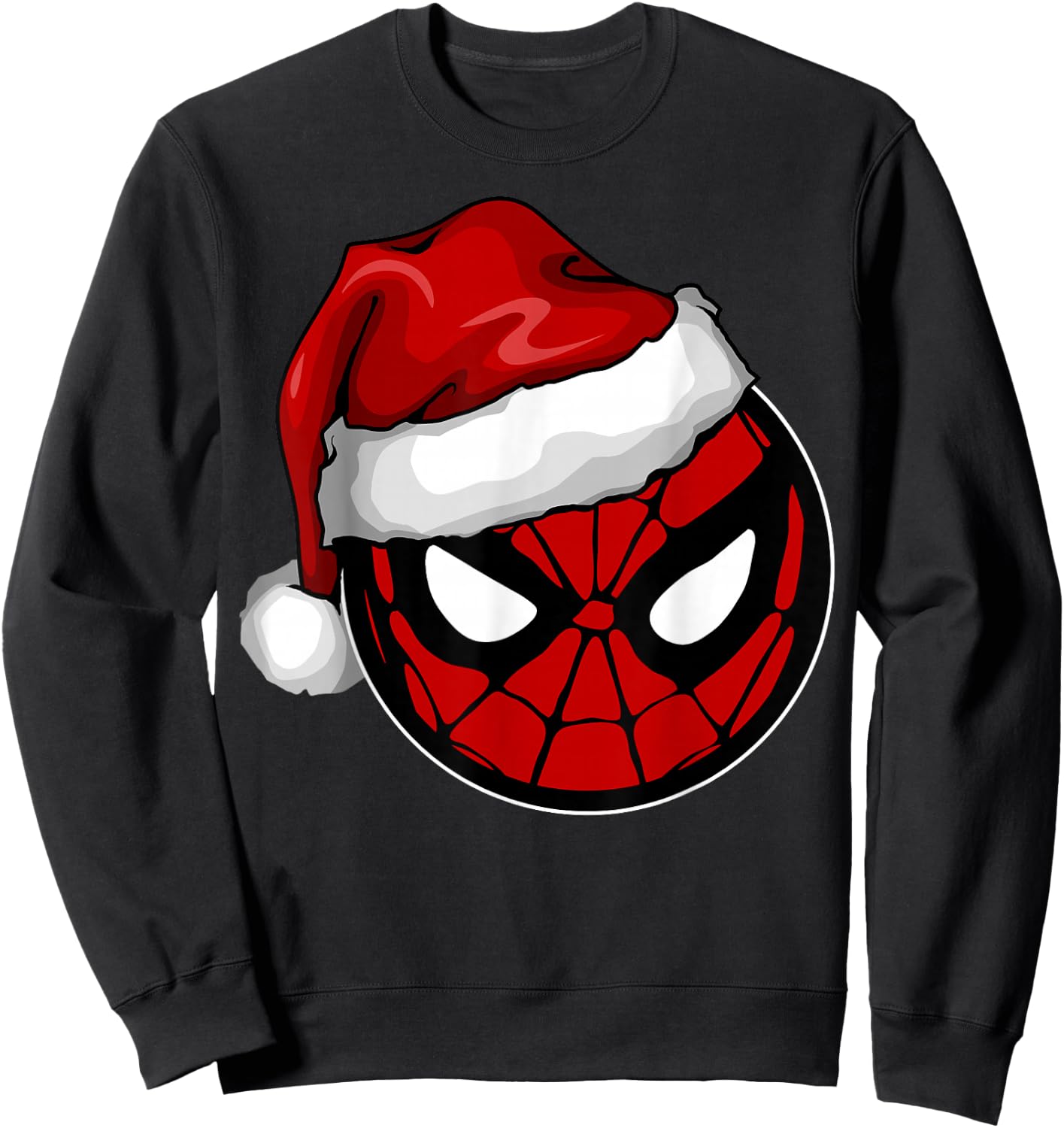 Marvel Christmas Spider-Man Santa Hat Sweatshirt - Sweatshirt | Black