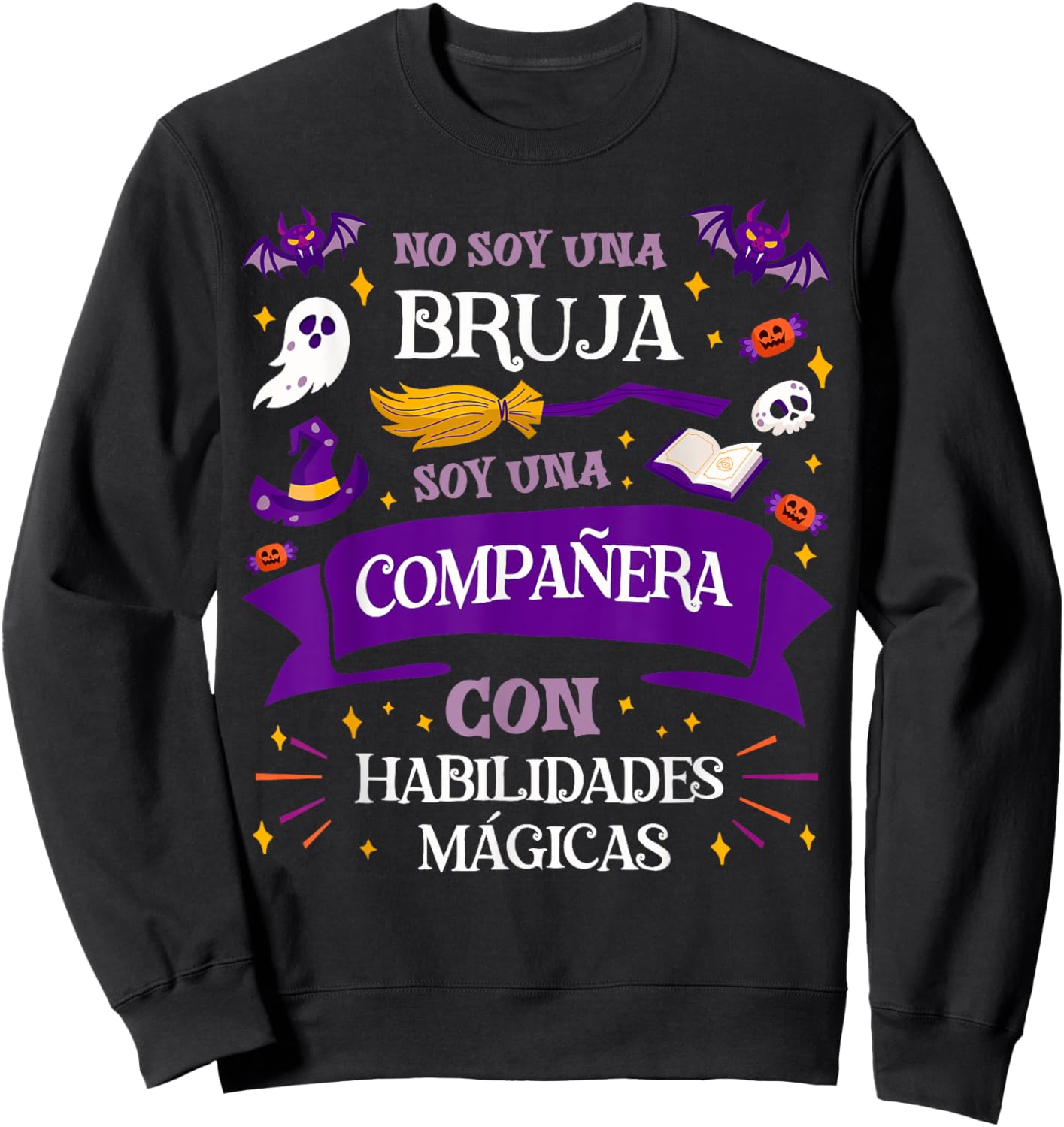 No Soy Una Bruja Soy Una Compañera Regalo Compañera Trabajo Sweatshirt - Sweatshirt | Black