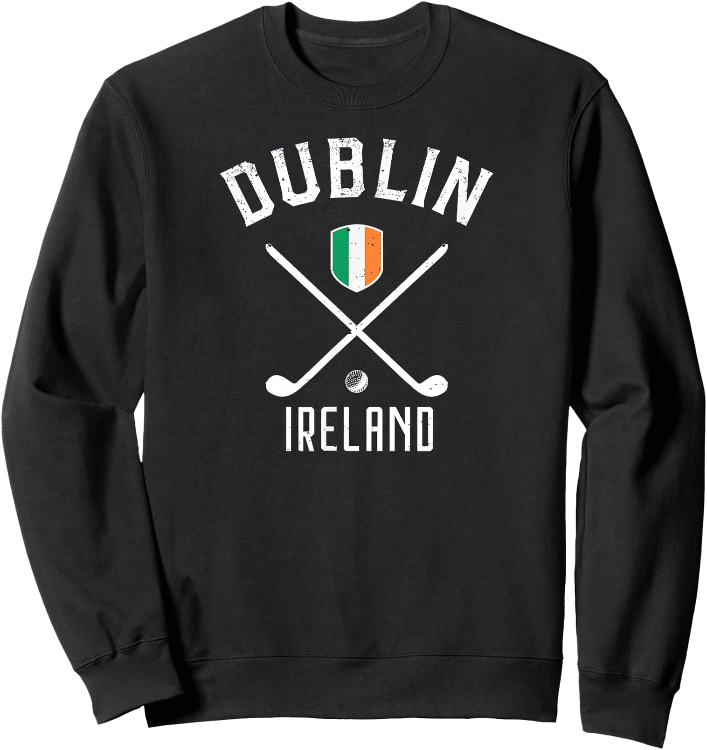 Dublin Ireland Golf Sweatshirt - Sweatshirt | Black