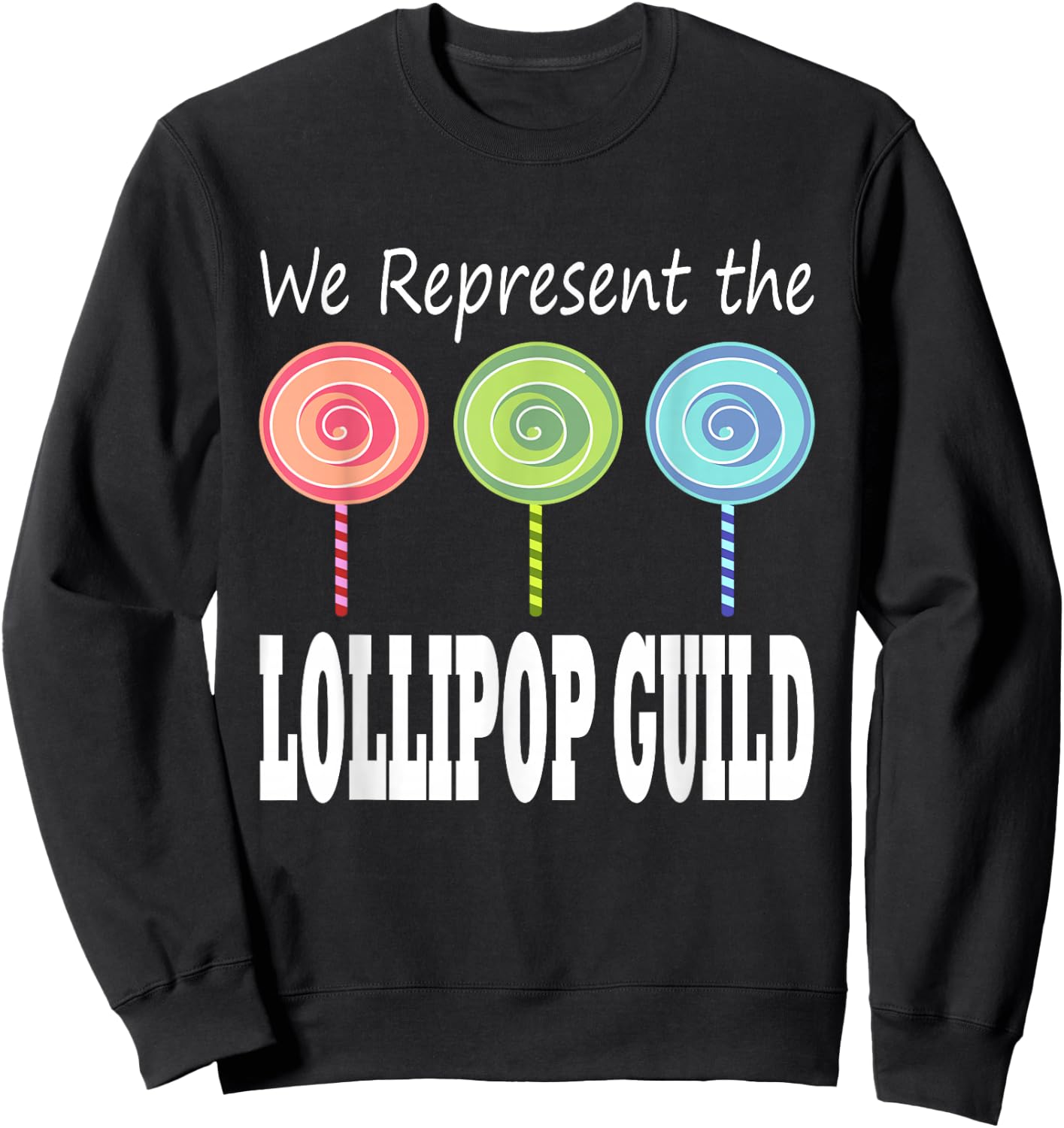 We Represent The Lollipop Guild Wizard of Oz Small Sweatshirt - Sweatshirt | Black