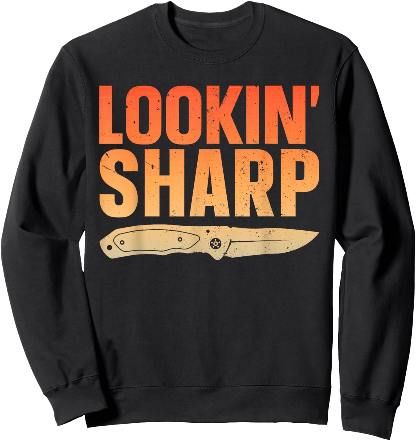 Pocket Knife Art Women Knife Lover Knife Collector Sweatshirt - Sweatshirt | Black