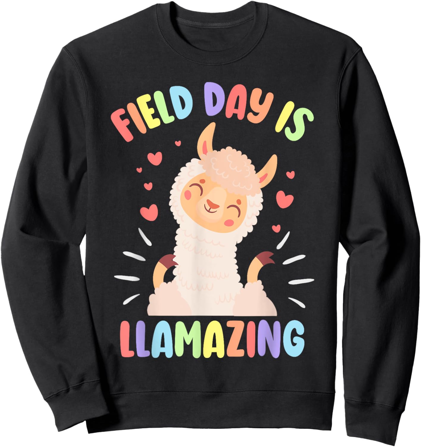 Field Day Llama Alpaca Sweatshirt - Sweatshirt | Black