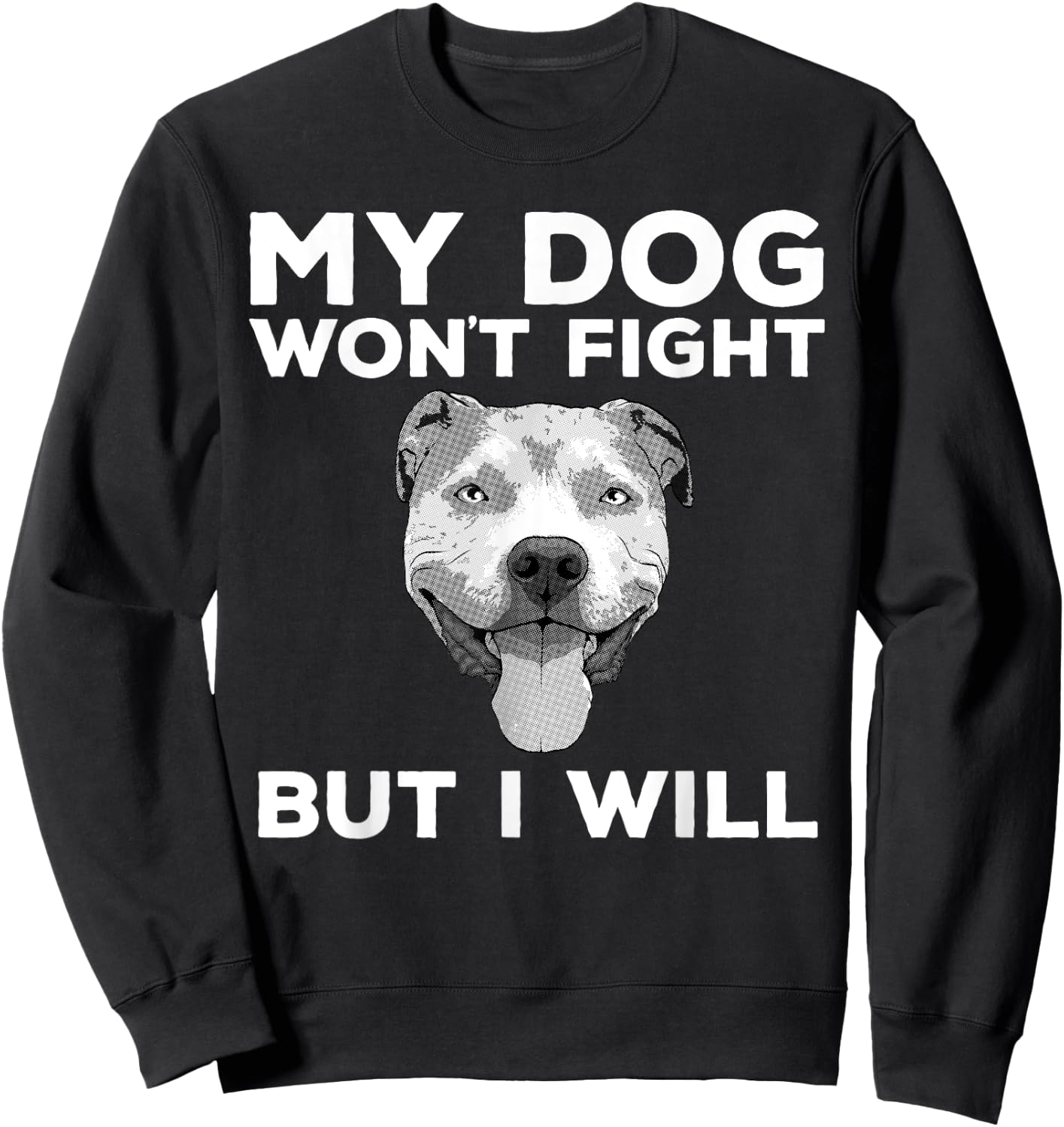 Cool Pitbull Women Pitbull Terrier Owner Dog Lovers Sweatshirt - Sweatshirt | Black
