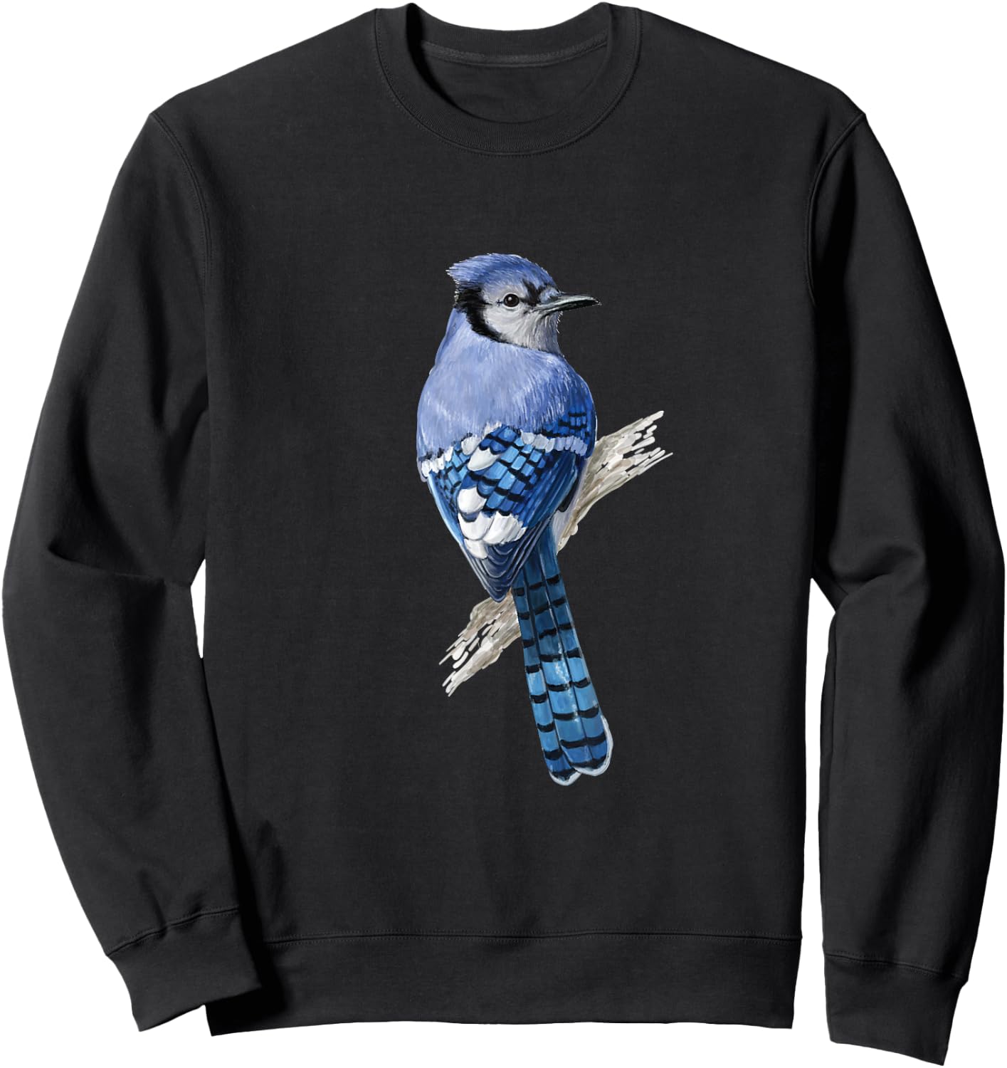 Blue Jay Bird Sweatshirt - Sweatshirt | Black