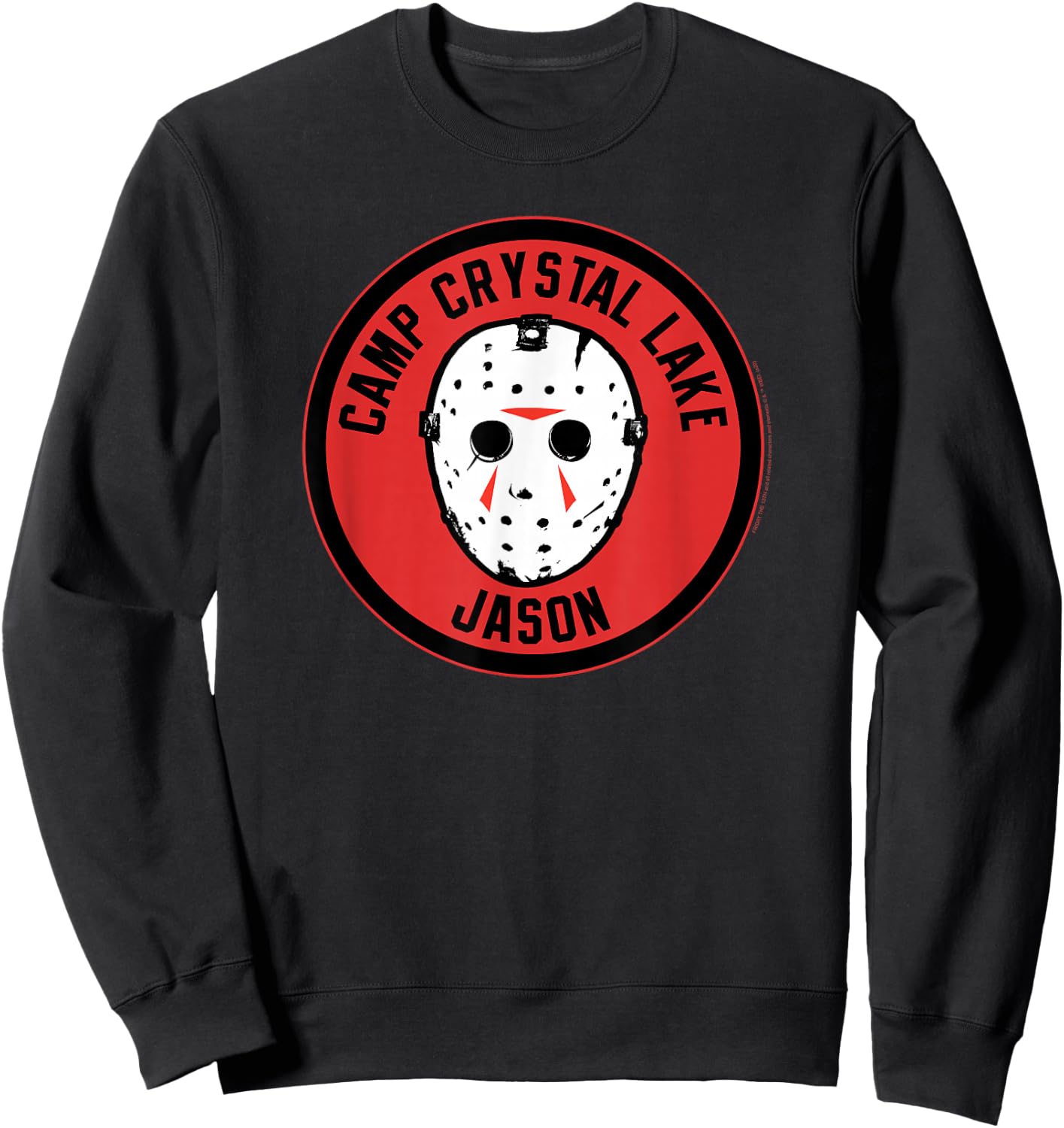 Friday The 13th Jason Camp Crystal Lake Patch Sweatshirt - Sweatshirt | Black