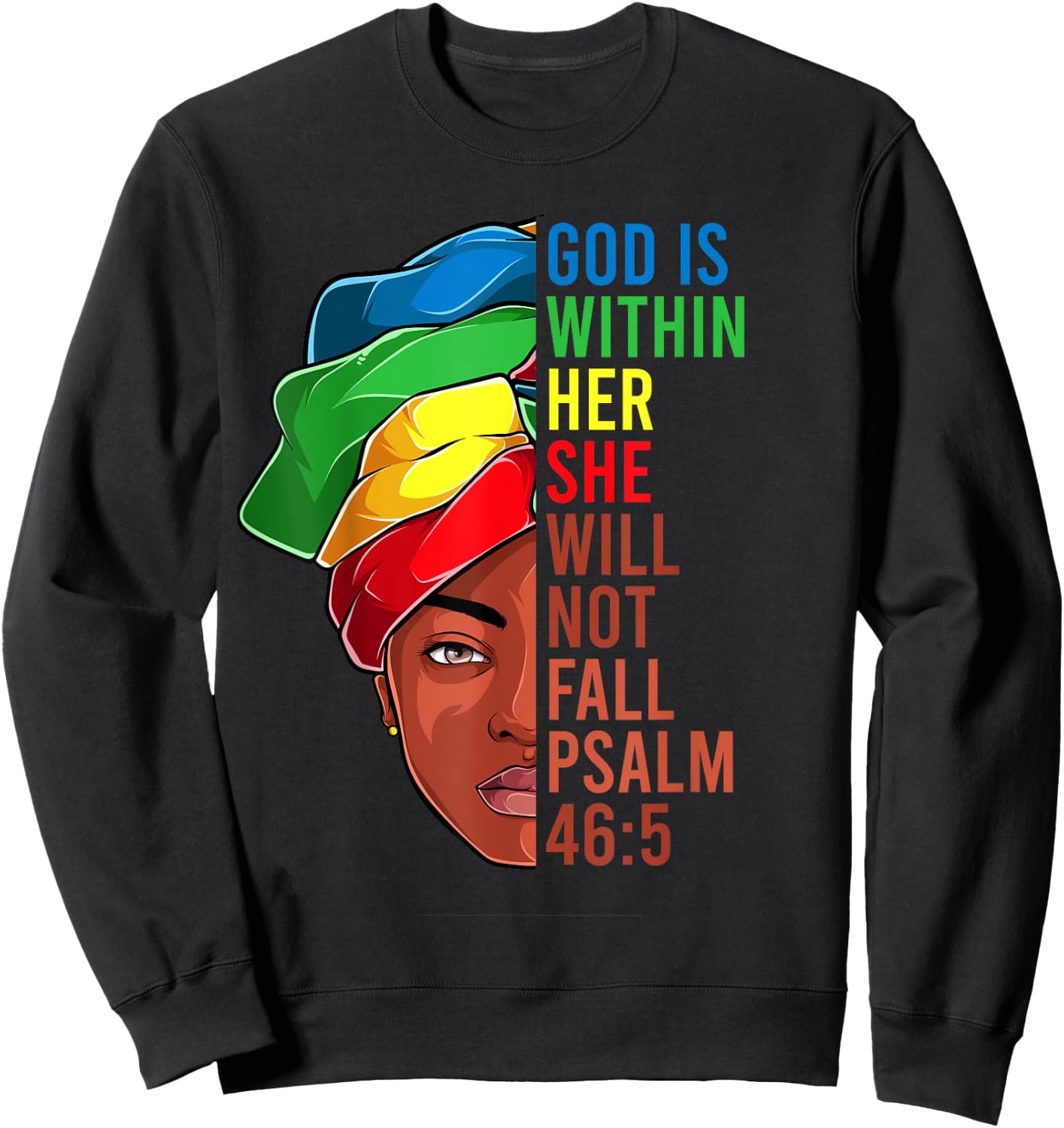 African American Apparel, Jesus Christian Black Women Sweatshirt - Sweatshirt | Black