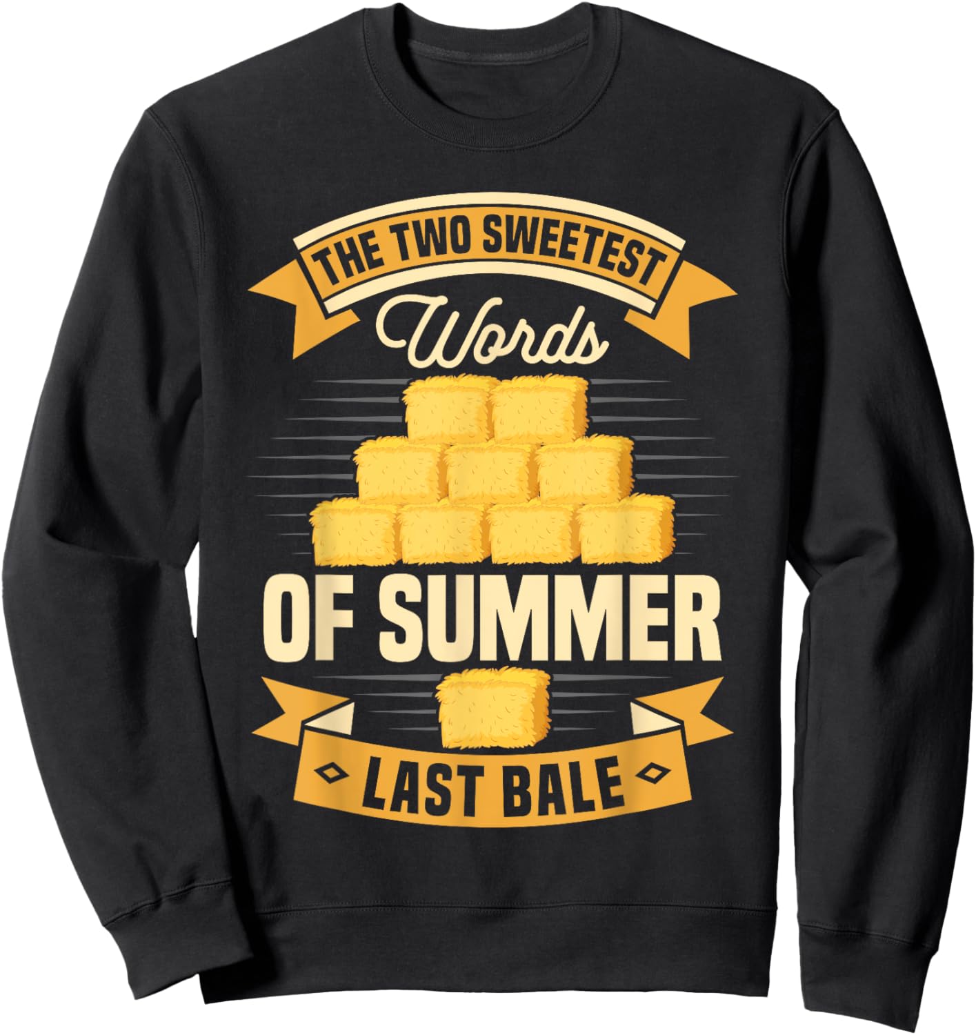 Hay Bale Farming Tractor Driver Hay Baling Hay Bale Farmer Sweatshirt - Sweatshirt | Black