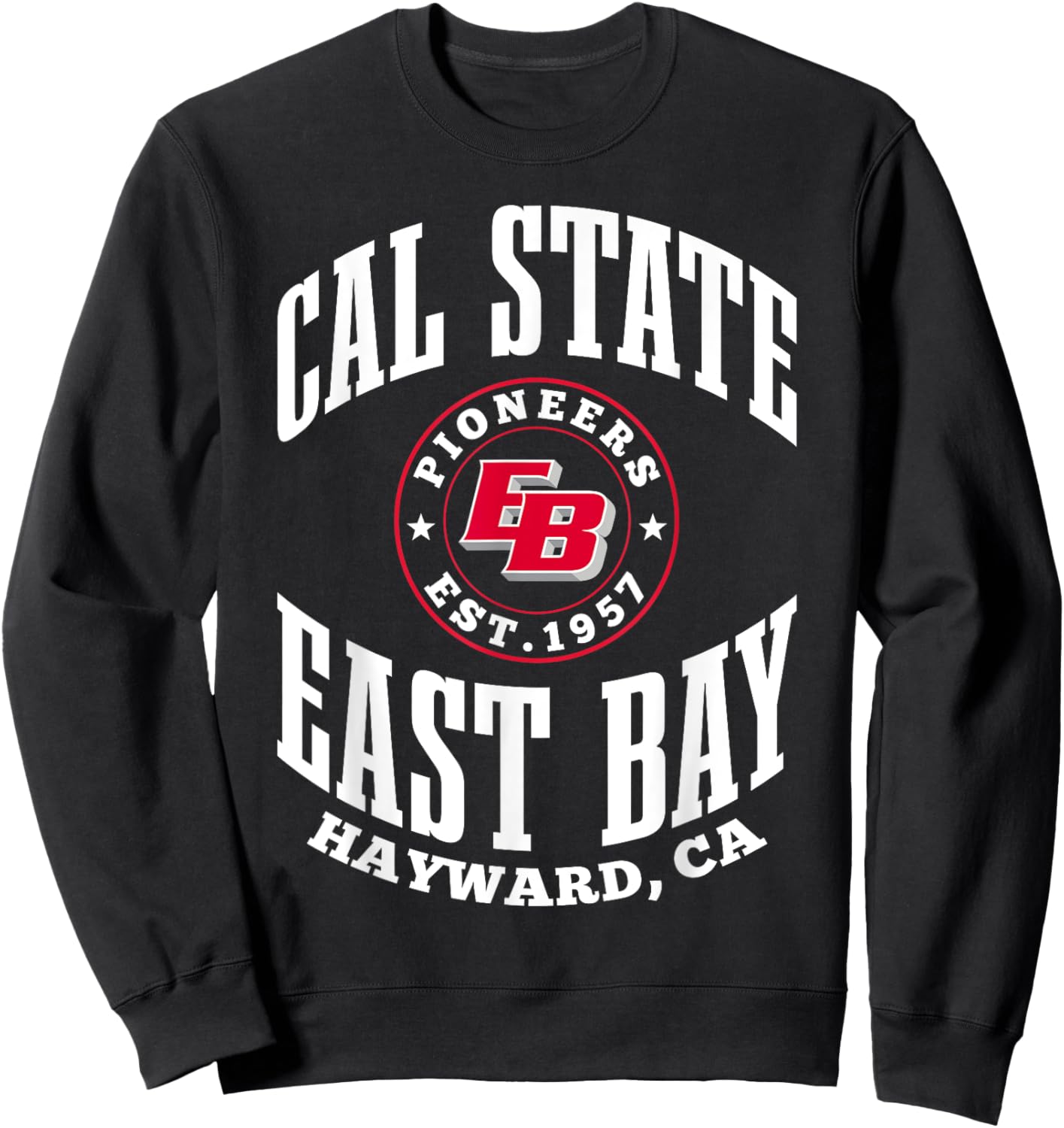 Cal State East Bay Hayward, CA EB Pioneers Est. 1957 Sweatshirt - Sweatshirt | Black