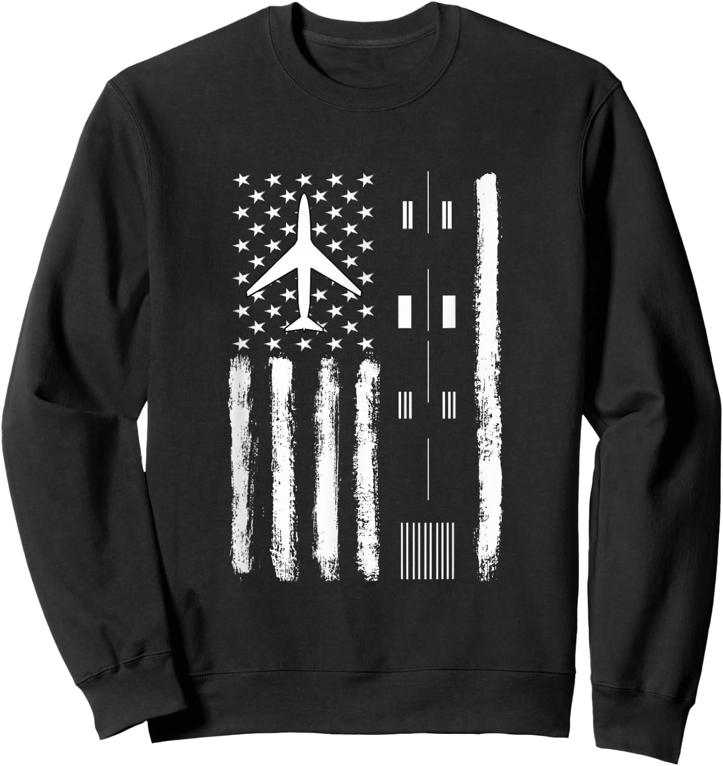 Air Traffic Controller USA Flag - ATC Outfit Controller Gift Sweatshirt - Sweatshirt | Black