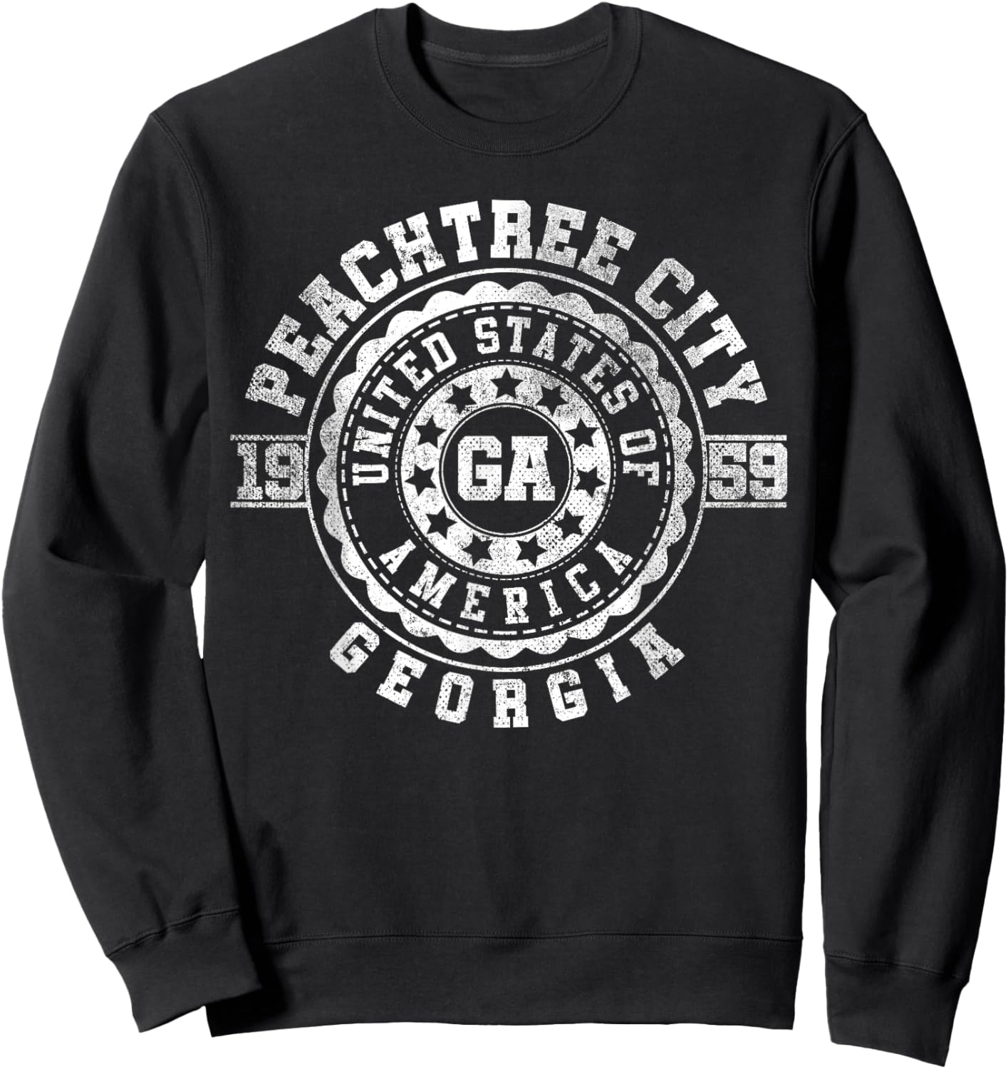 Peachtree City GA | Georgia | Vintage City Apparels Sweatshirt - Sweatshirt | Black
