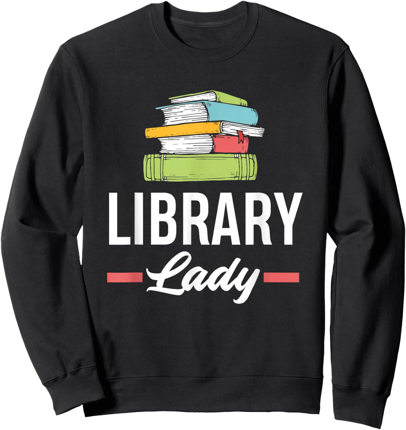 Funny Library Lady Librarian Library Assistant Small Sweatshirt - Sweatshirt | Black