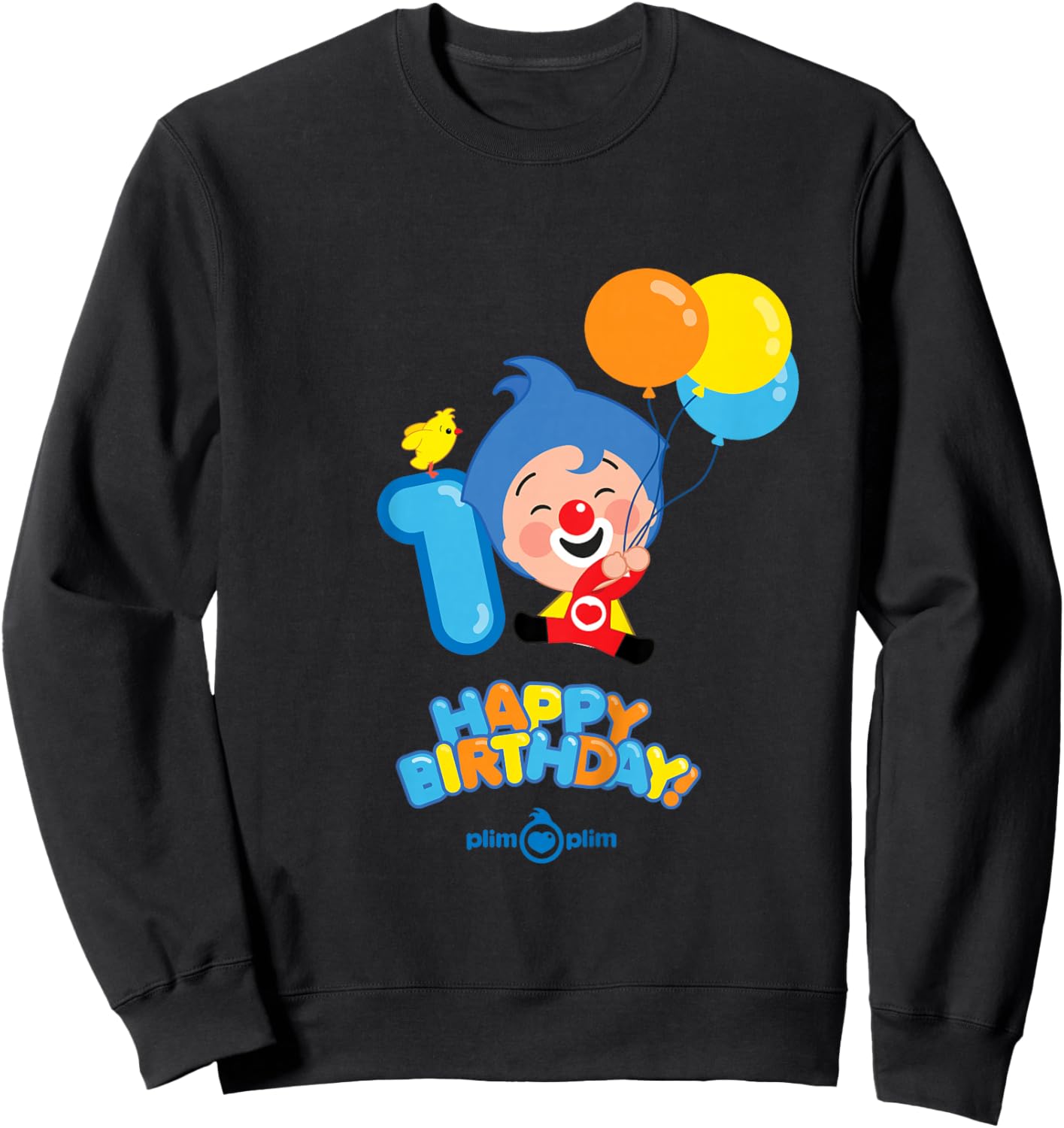 Plim Plim The Kindness Hero - Happy Birthday Sweatshirt - Sweatshirt | Black