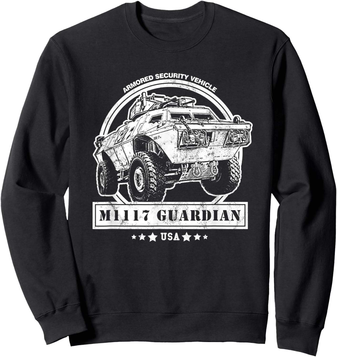 M1117 Guardian Armored Security Vehicle (ASV) Sweatshirt - Sweatshirt | Black