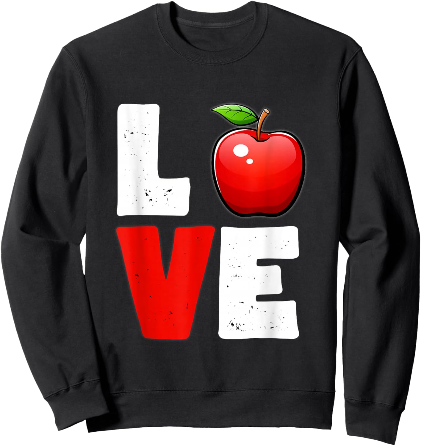 Apple Shirt , Apple Shirt , Apple for Youth Sweatshirt - Sweatshirt | Black