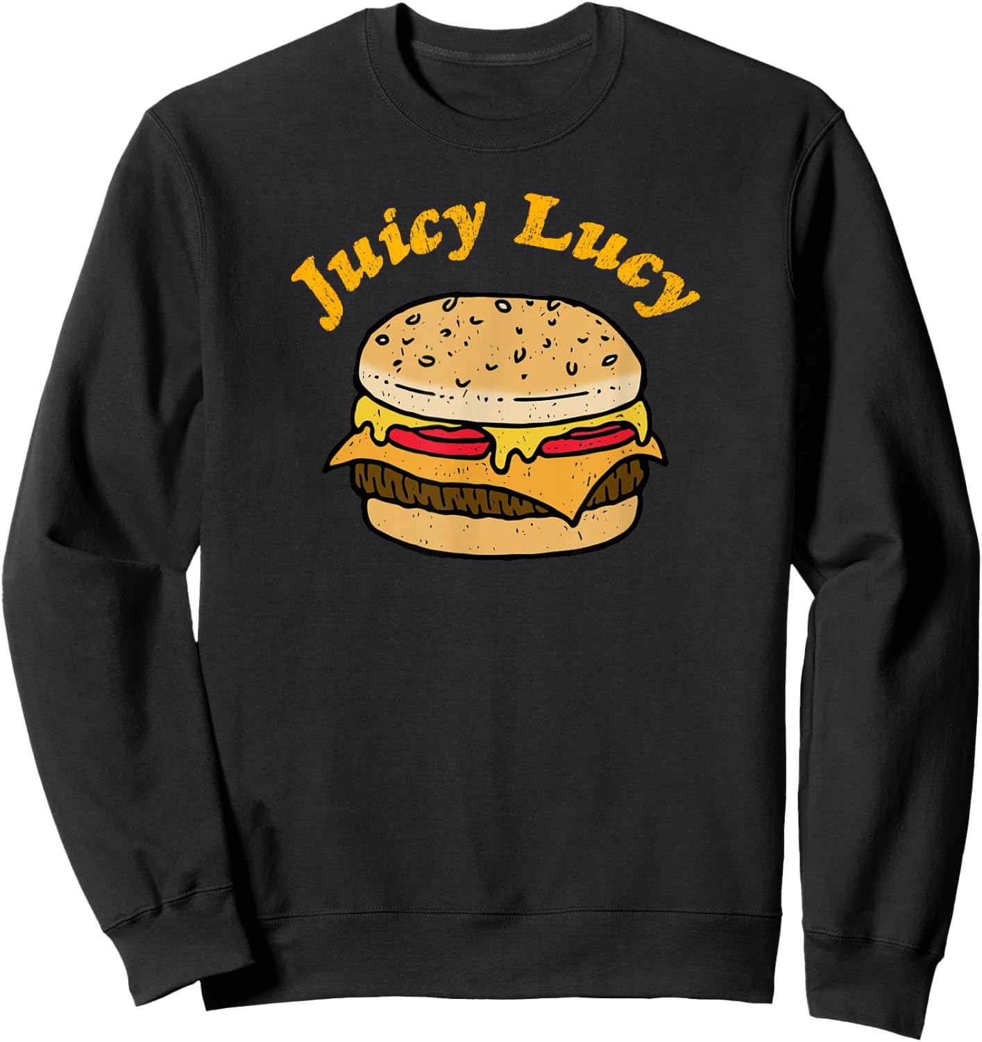 Juicy Lucy cheeseburger lovers Sweatshirt - Sweatshirt | Black