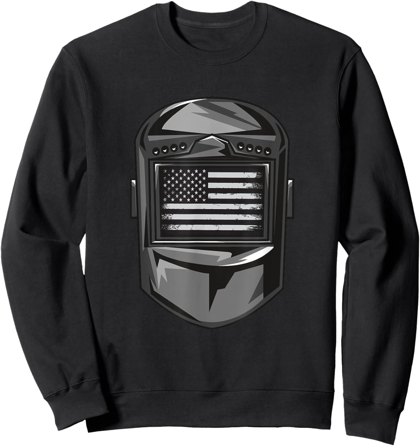 Welder American Flag Sweatshirt - Sweatshirt | Black