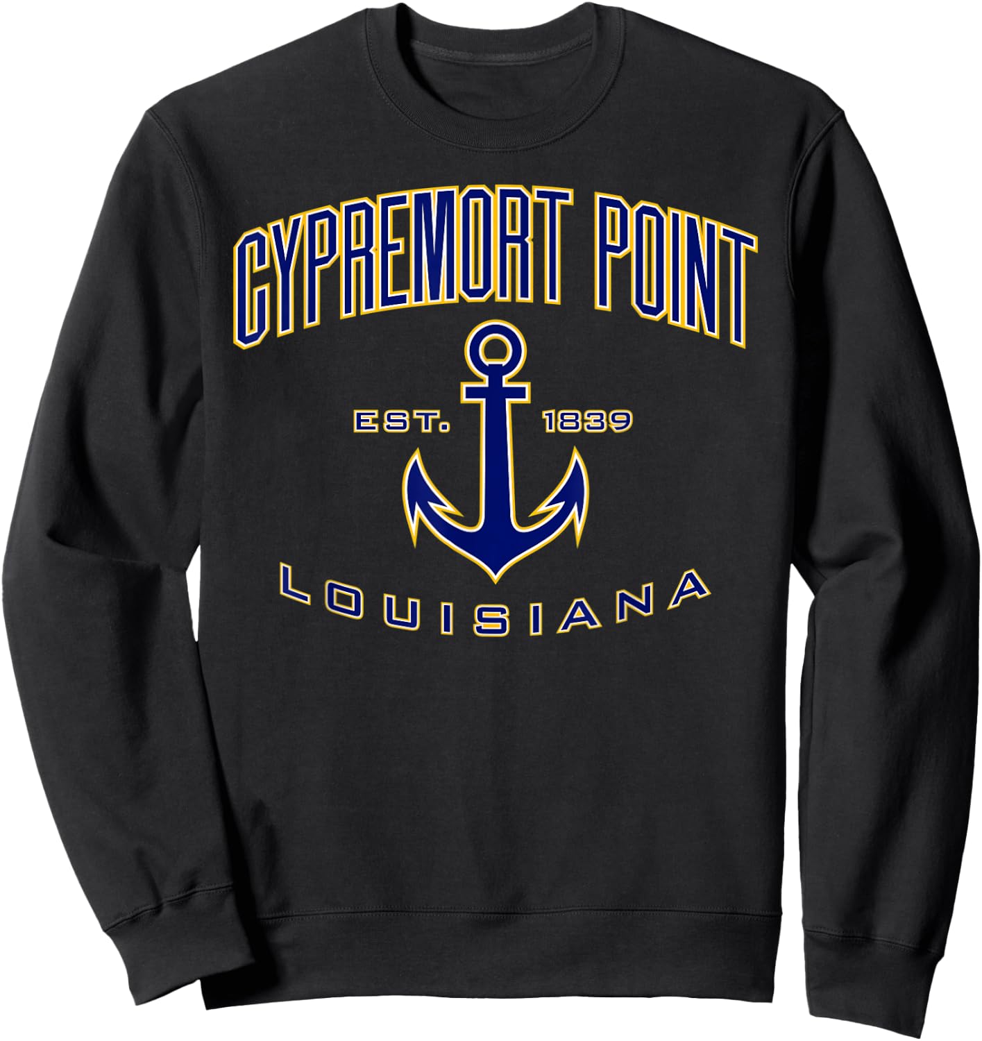 Cypremort Point LA Sweatshirt - Sweatshirt | Black