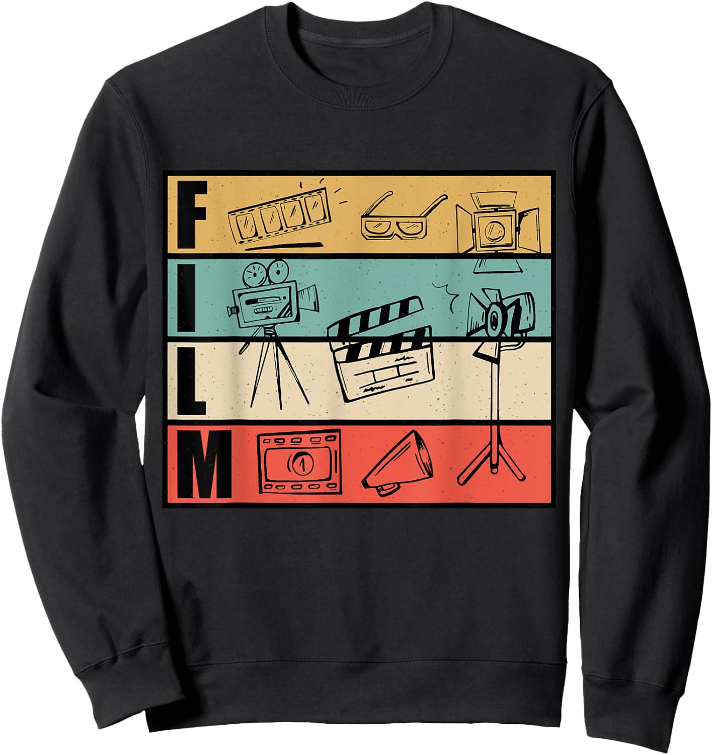 Filmmaker And Movie Director Design For Filming Cameraman Sweatshirt - Sweatshirt | Black