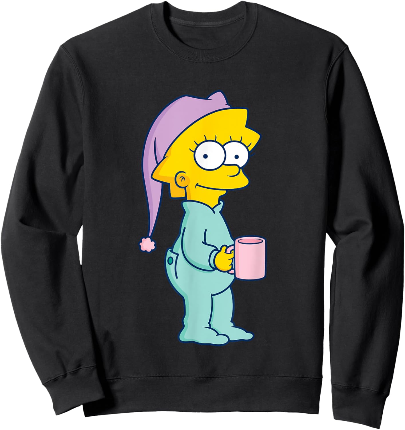 The Simpsons Baby Lisa Ready For Bed Sweatshirt - Sweatshirt | Black