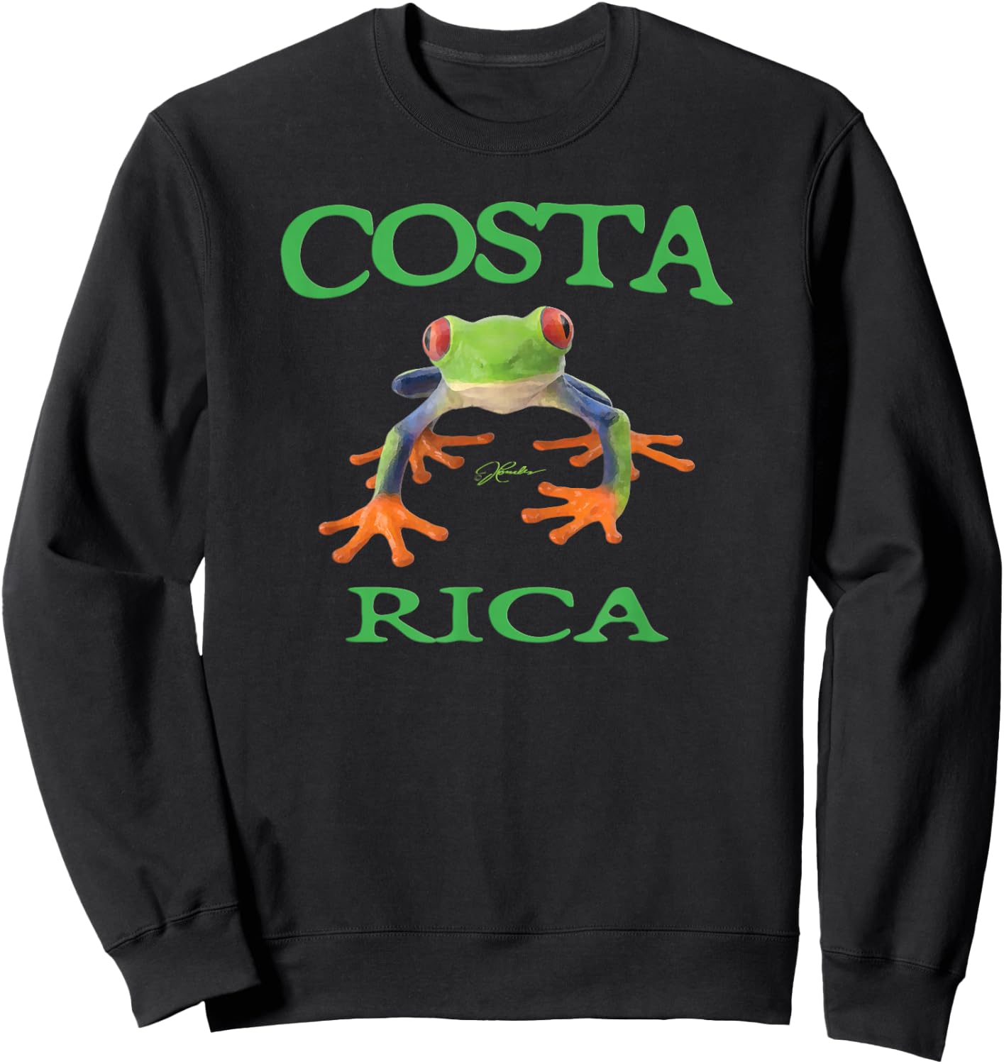 JCombs: Costa Rica Red-Eyed Tree Frog Sweatshirt - Sweatshirt | Black