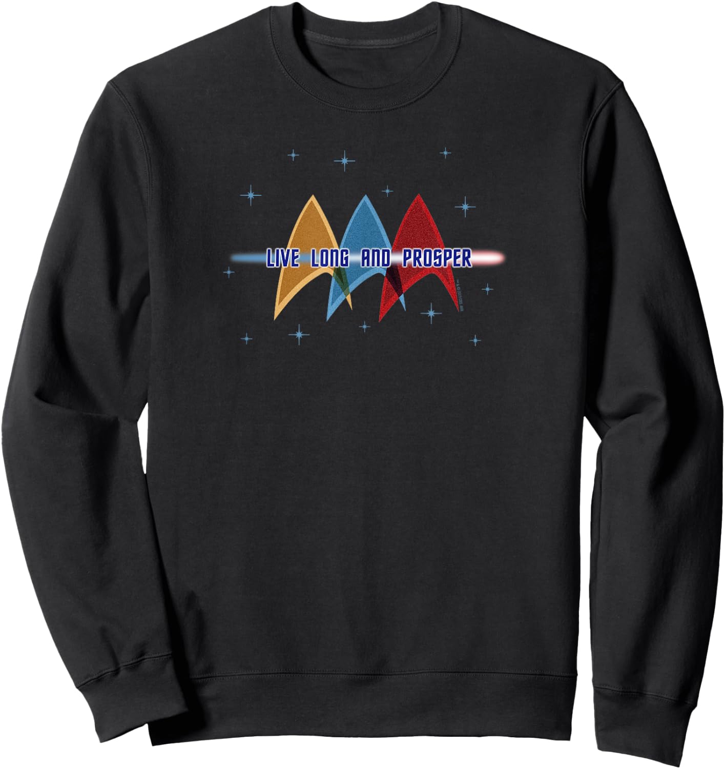 Star Trek: The Original Series Live Long and Prosper Deltas Sweatshirt - Sweatshirt | Black