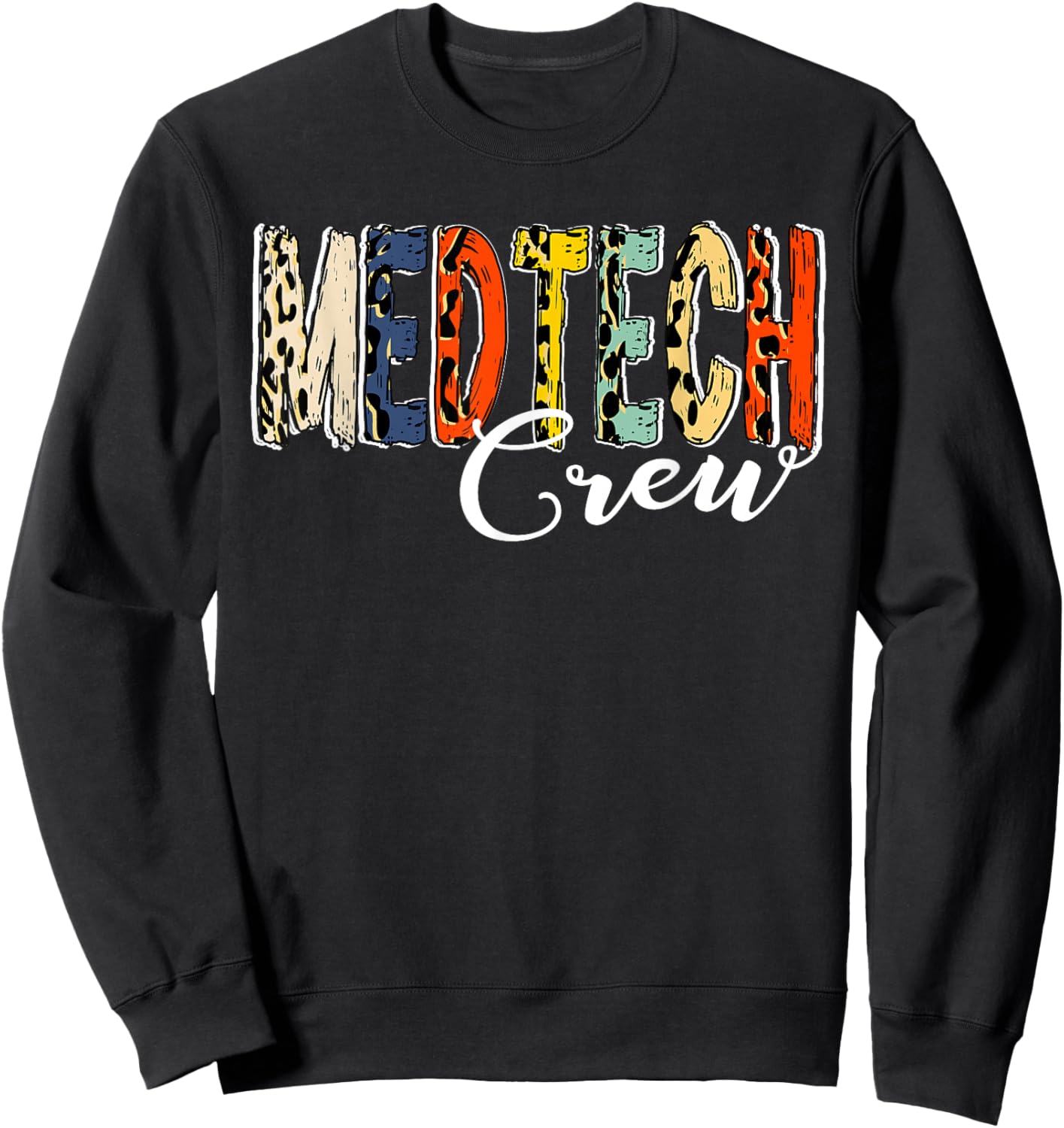 MedTech Crew T- Medical Technology Crew T Matching Clinic Cr Sweatshirt - Sweatshirt | Black