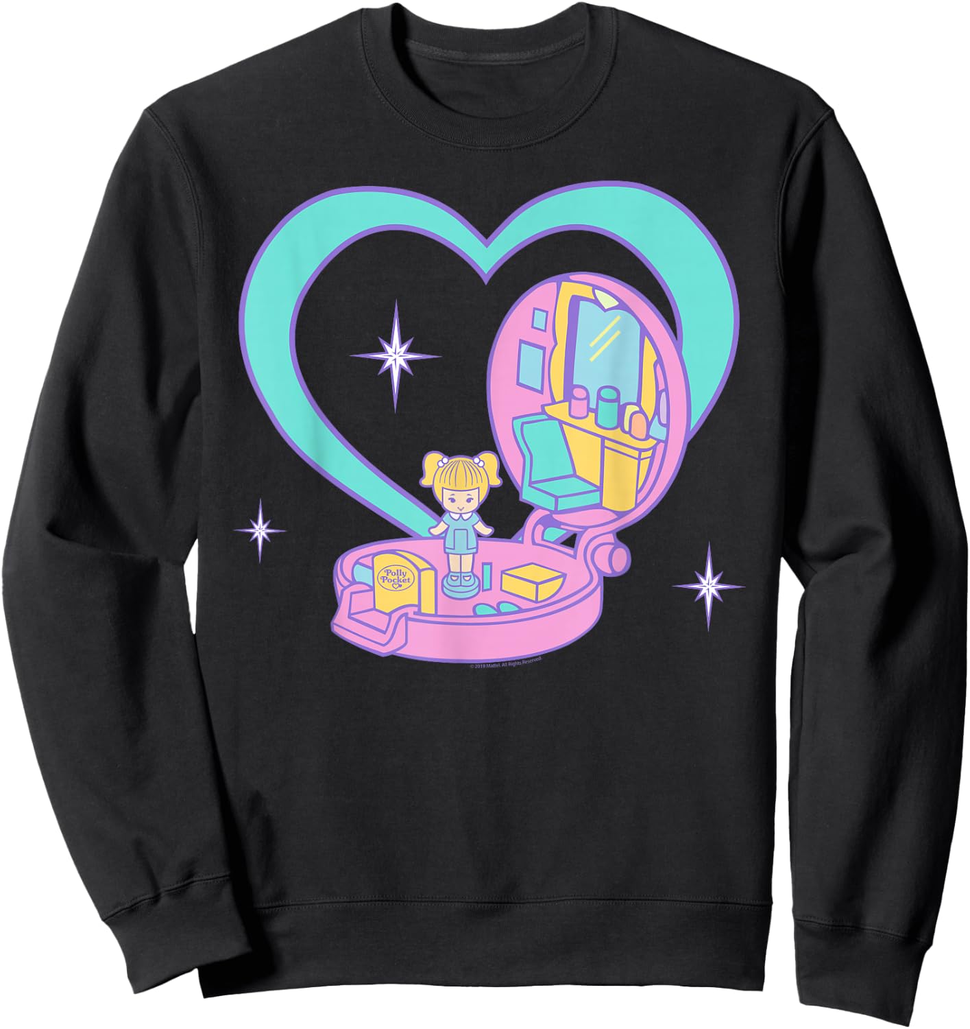 Polly Pocket Heart Case Sweatshirt - Sweatshirt | Black