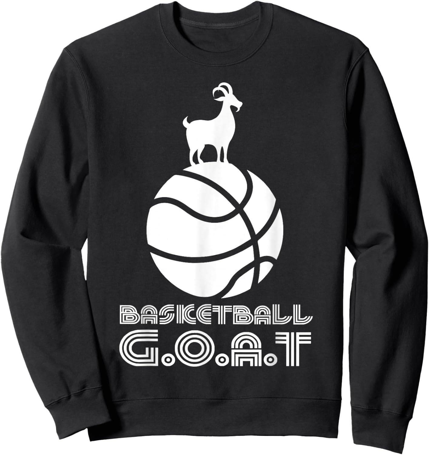 Funny Boys Basketball GOAT Kids Baller Youth Player Gift Sweatshirt - Sweatshirt | Black