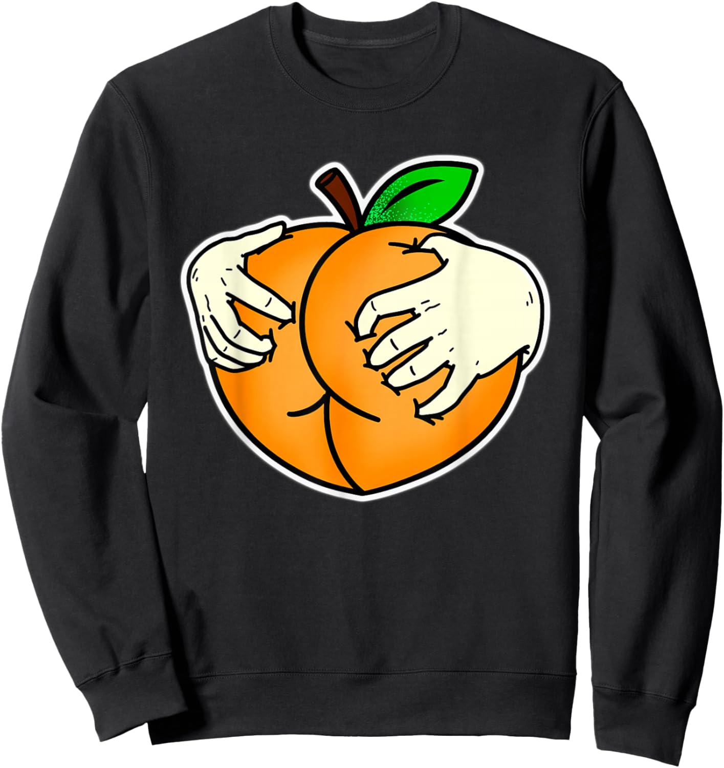 Peach Booty Sweatshirt - Sweatshirt | Black