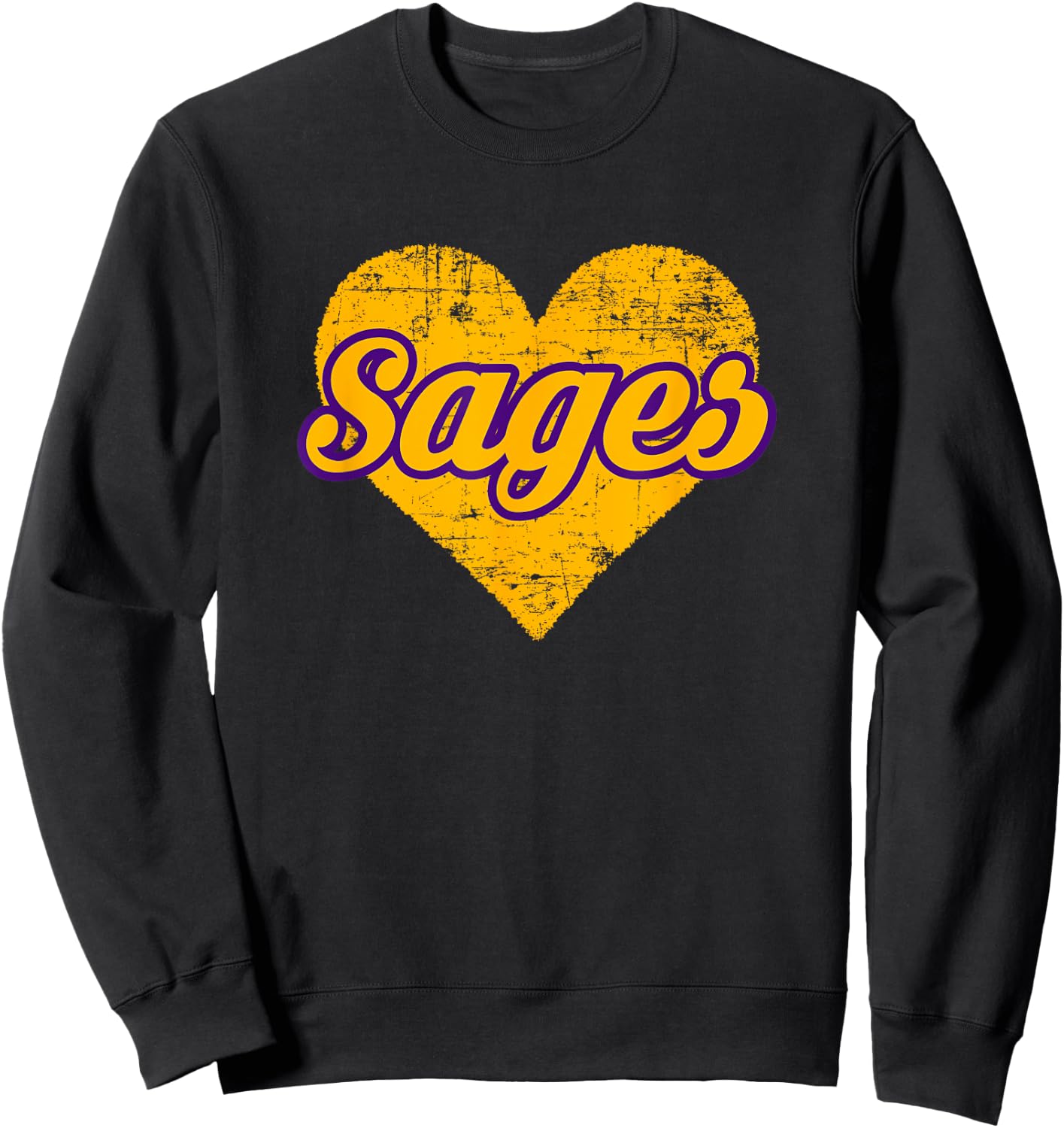 Monticello Sages Over Heart Sweatshirt - Sweatshirt | Black