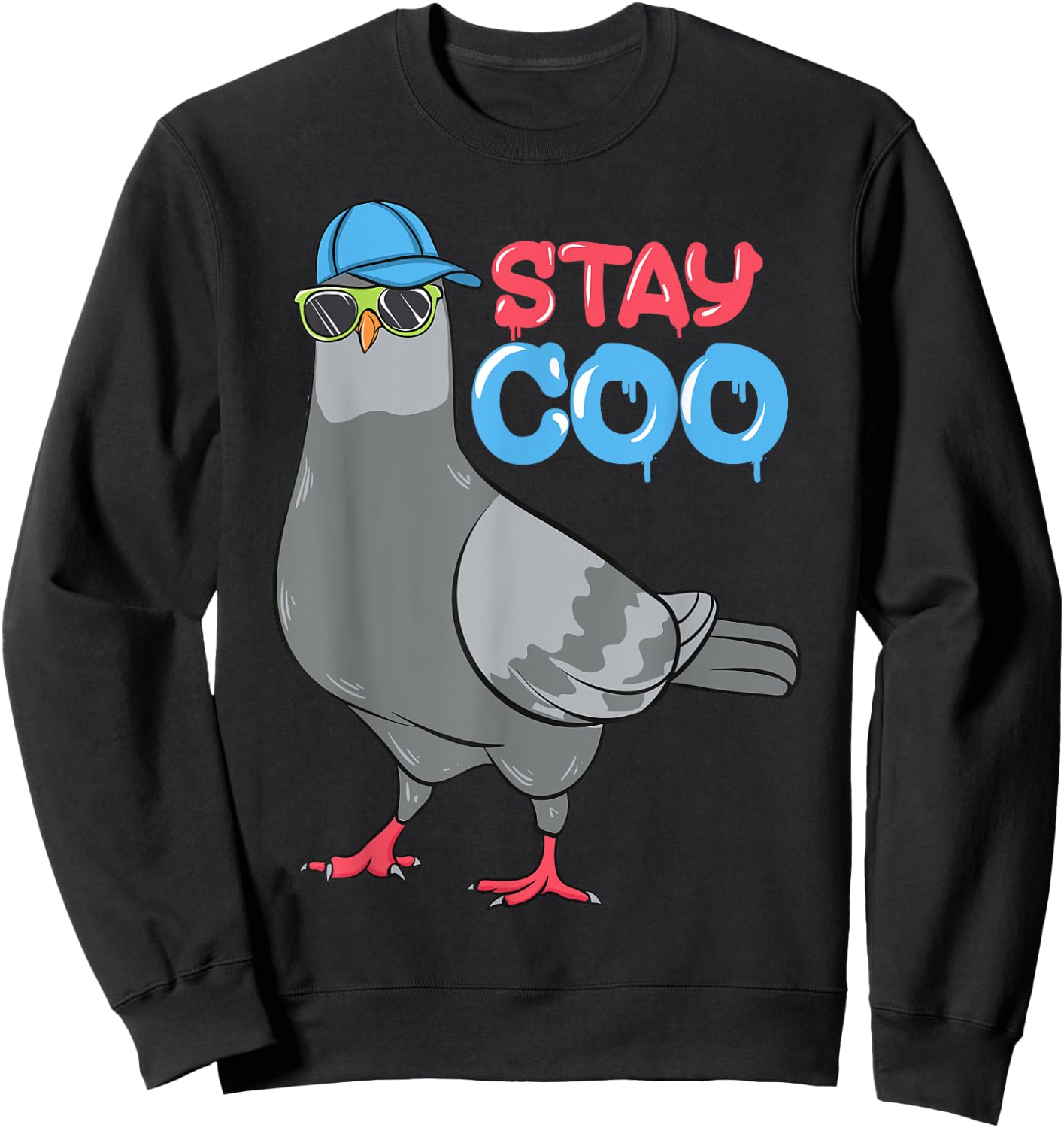 Bird Birding Pigeons Birds Cool Kids Funny Pigeon Stay Coo Sweatshirt - Sweatshirt | Black