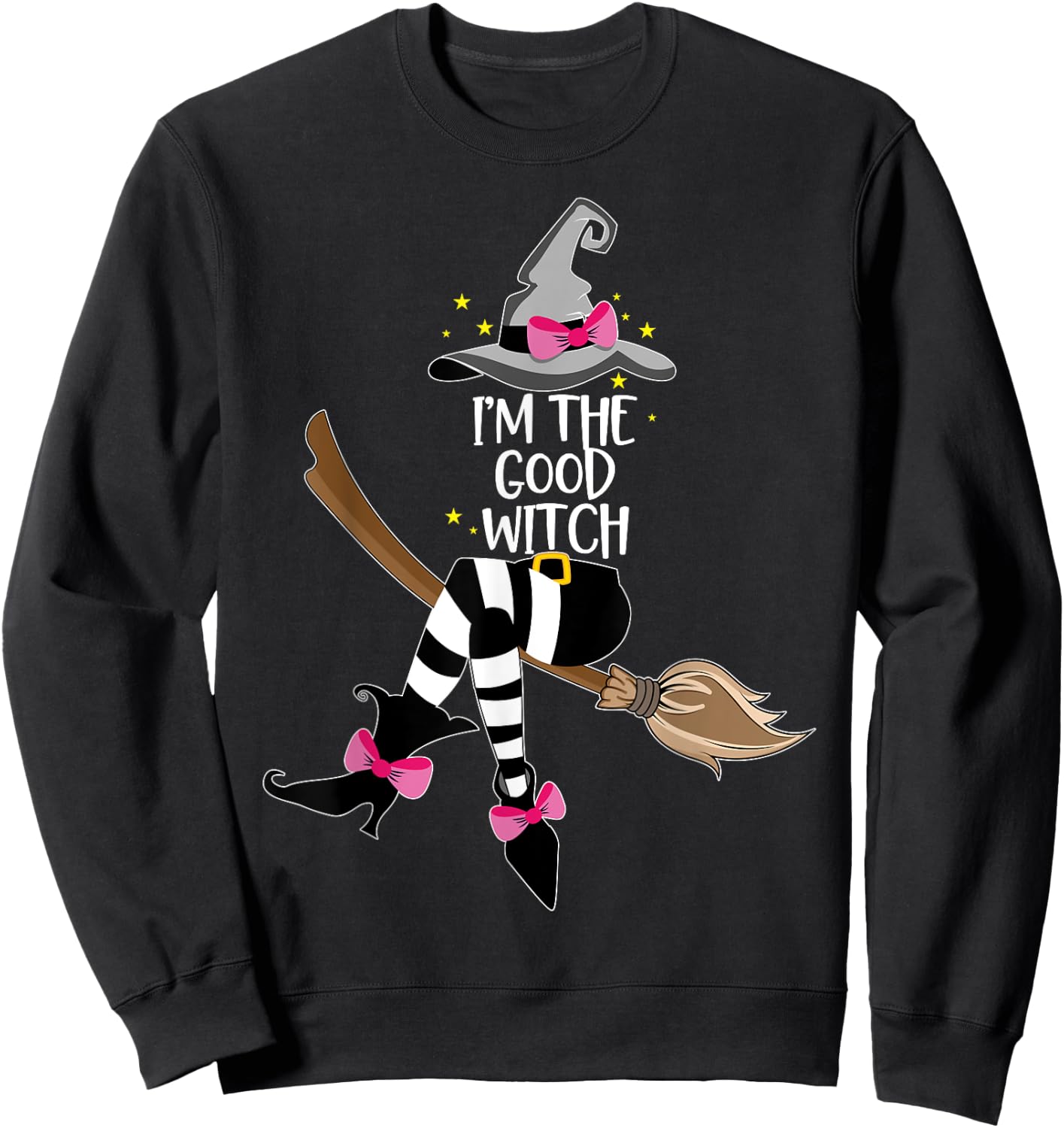 Im the Good Witch Shirt Halloween Matching Group Costume Sweatshirt - Sweatshirt | Black
