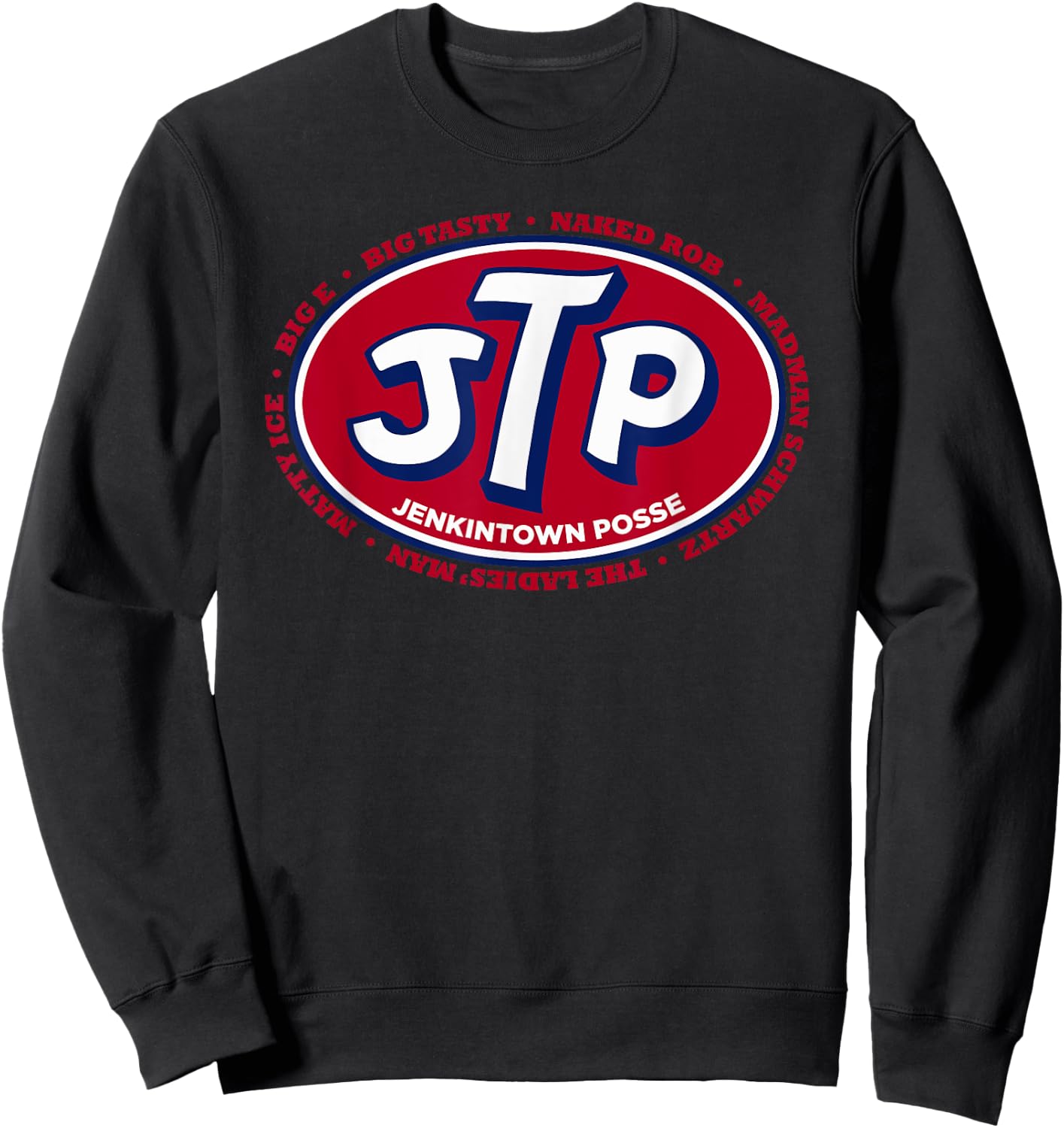 Vertigo Creative Products Men's Jenkintown Posse - Represent! Black Retro Sweatshirt - Sweatshirt | Black