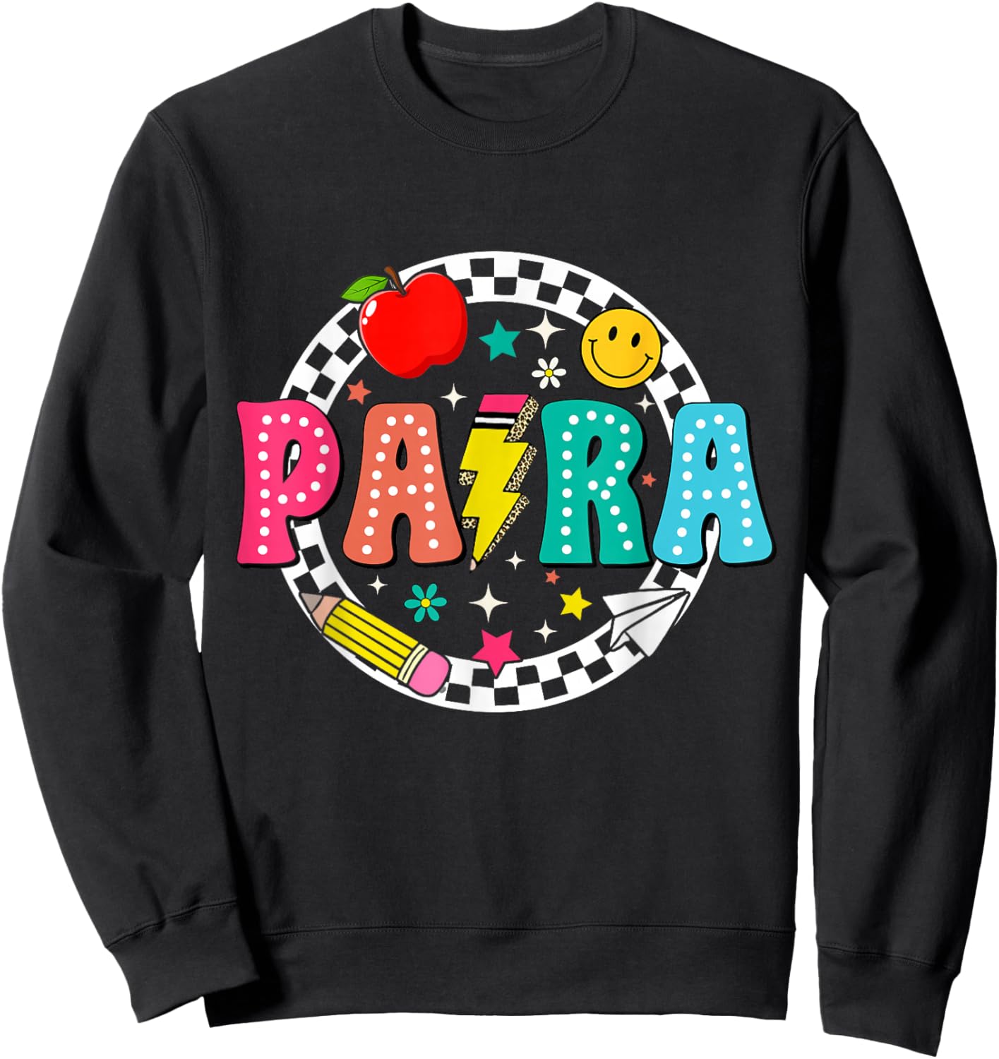 Back to School para , Women Teacher Sweatshirt - Sweatshirt | Black