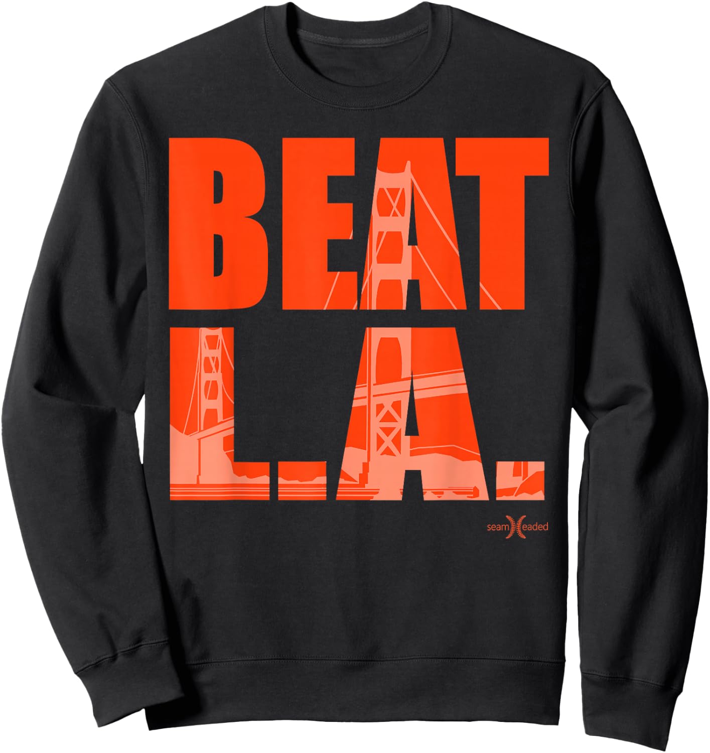 Beat LA | San Francisco Baseball Sweatshirt - Sweatshirt | Black