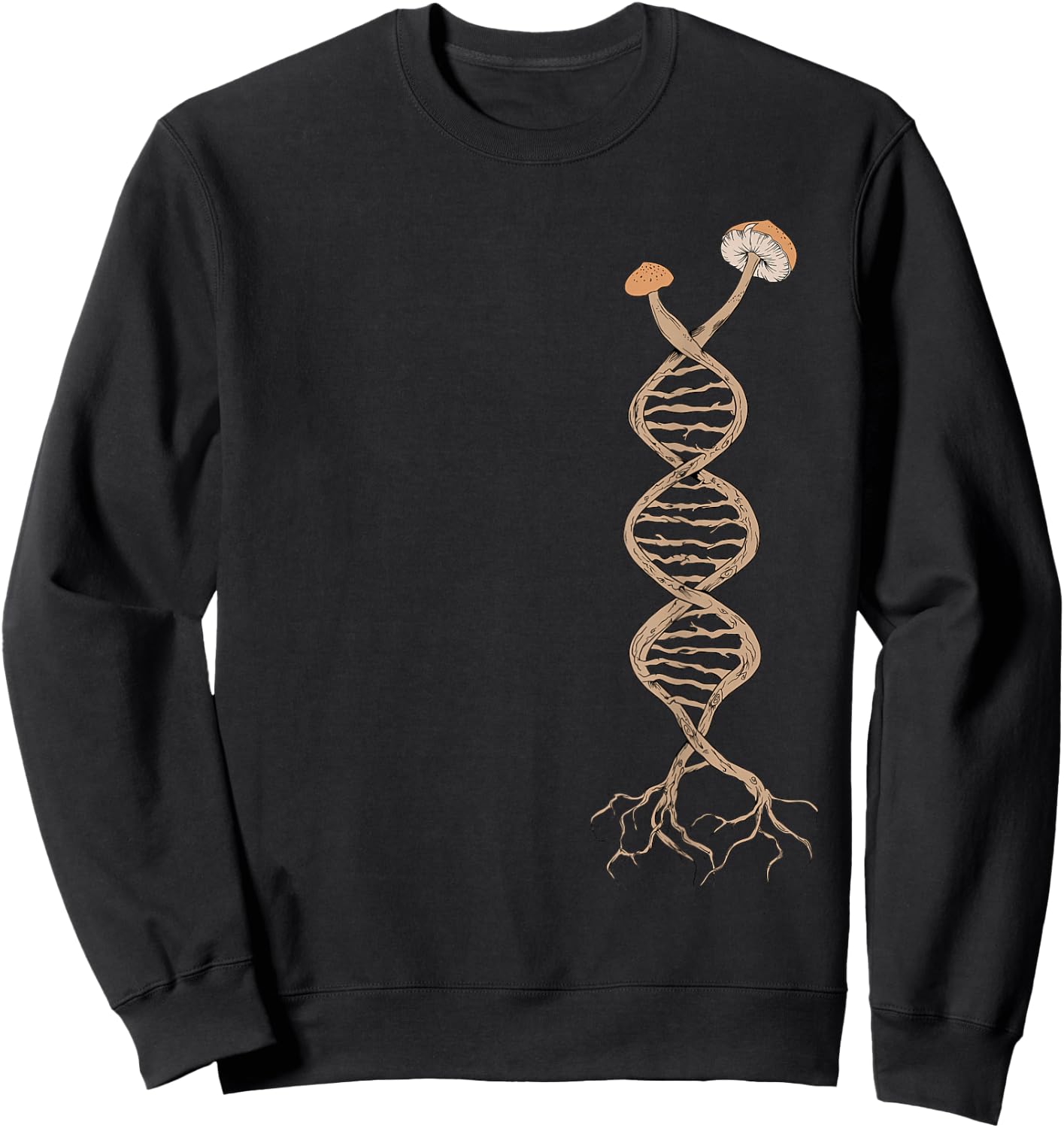 Pick Mushrooms is in my DNA | Shroom Mycology Fungi Foraging Sweatshirt - Sweatshirt | Black